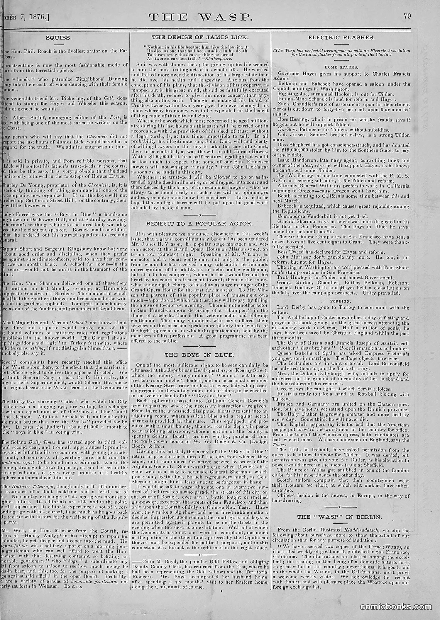 The Wasp — 1876 — page 92 of 230