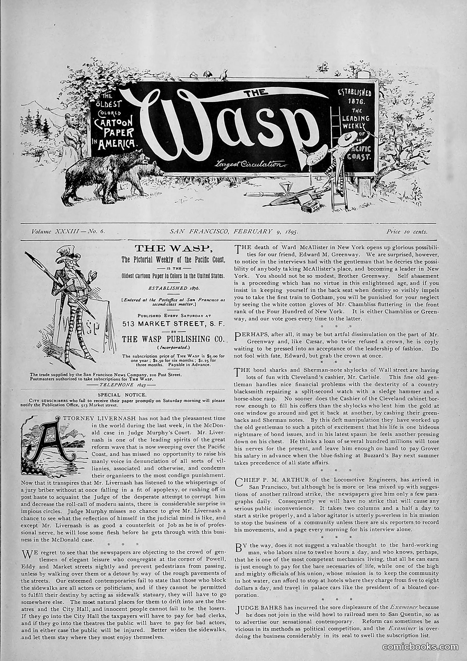 The Wasp — 1895 — page 108 of 1100