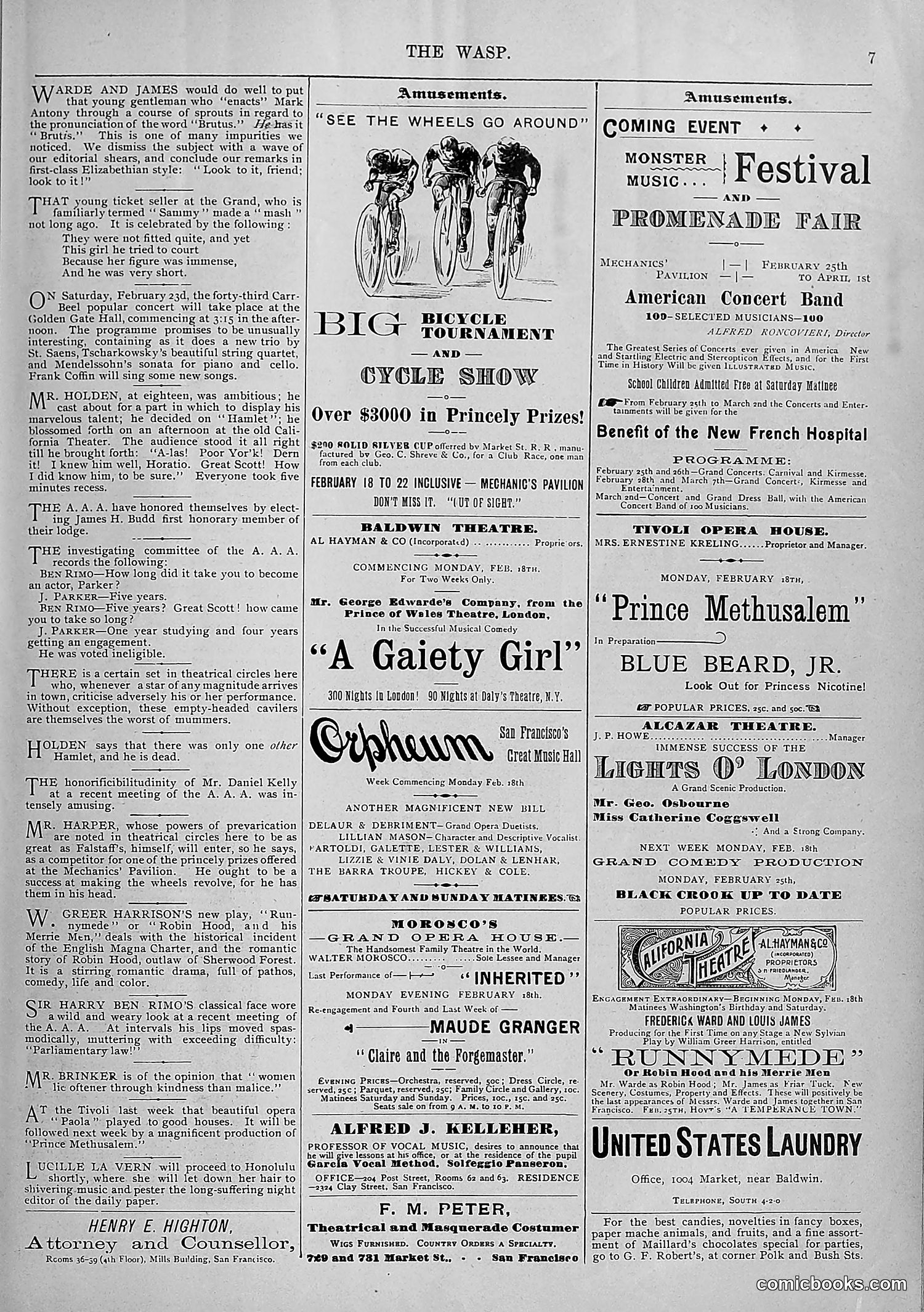 The Wasp — 1895 — page 132 of 1100