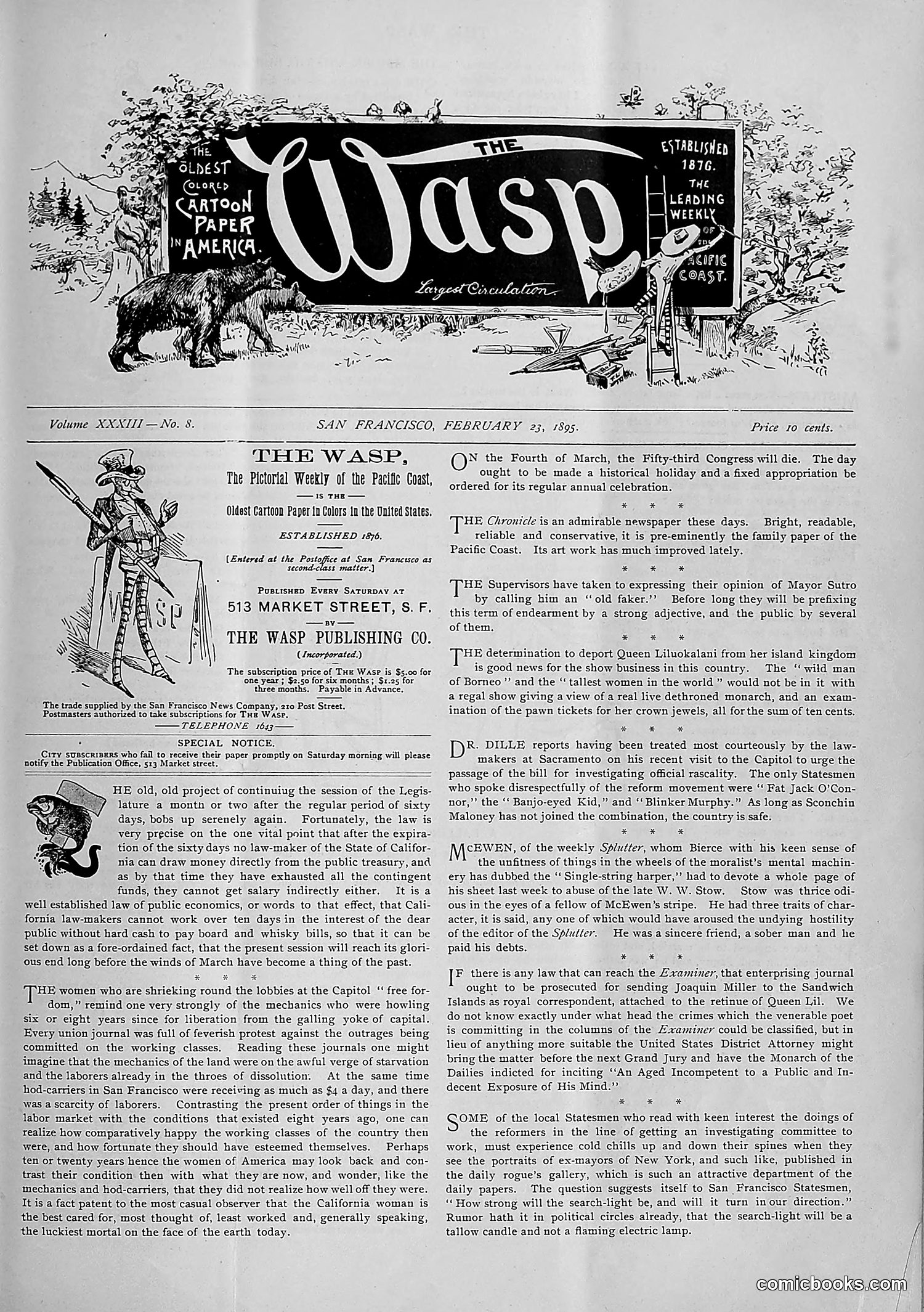 The Wasp — 1895 — page 148 of 1100