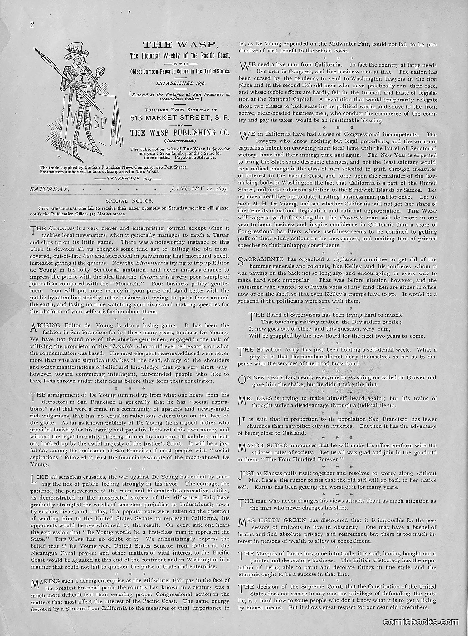 The Wasp — 1895 — page 29 of 1100