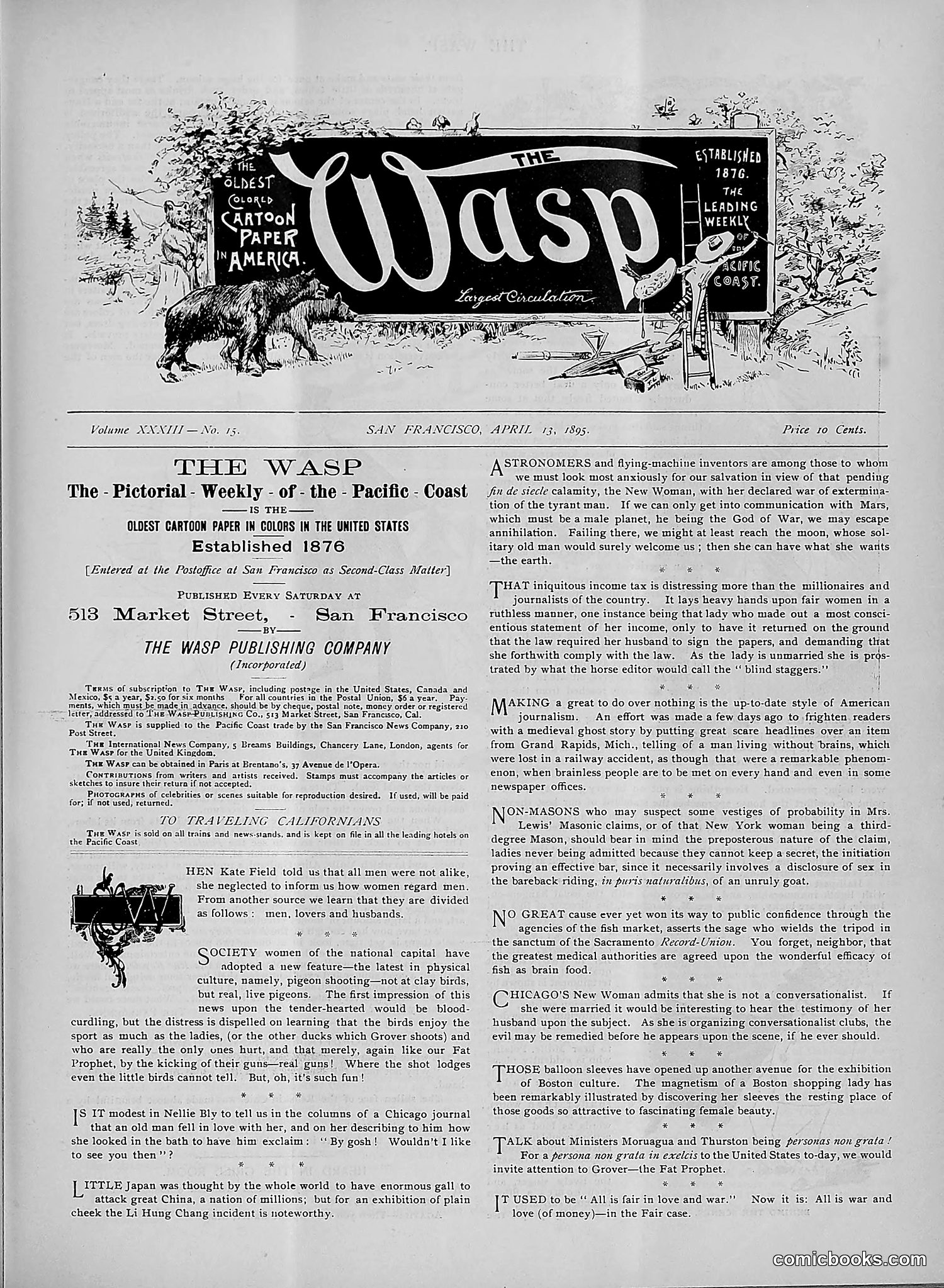 The Wasp — 1895 — page 288 of 1100