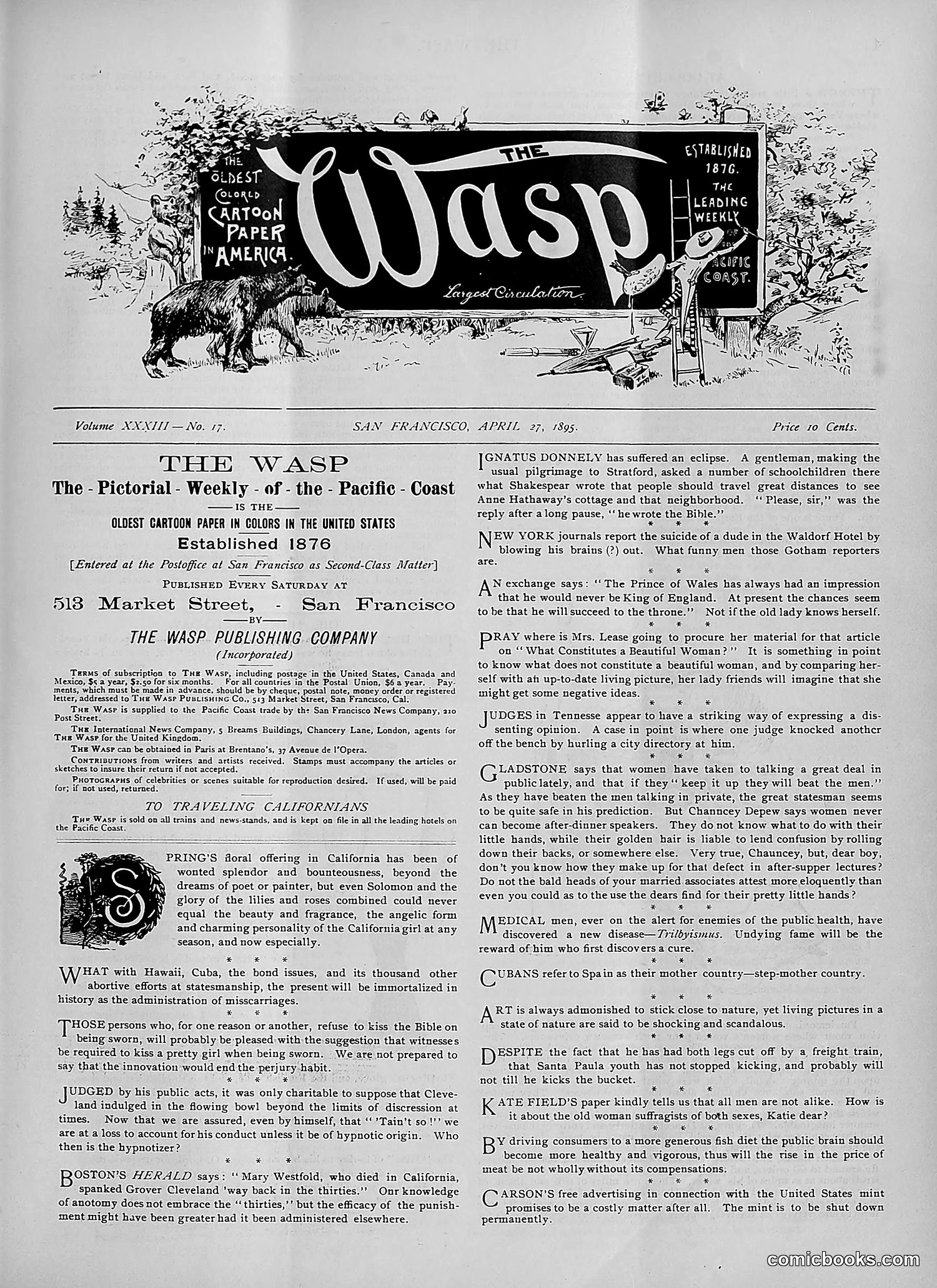 The Wasp — 1895 — page 328 of 1100