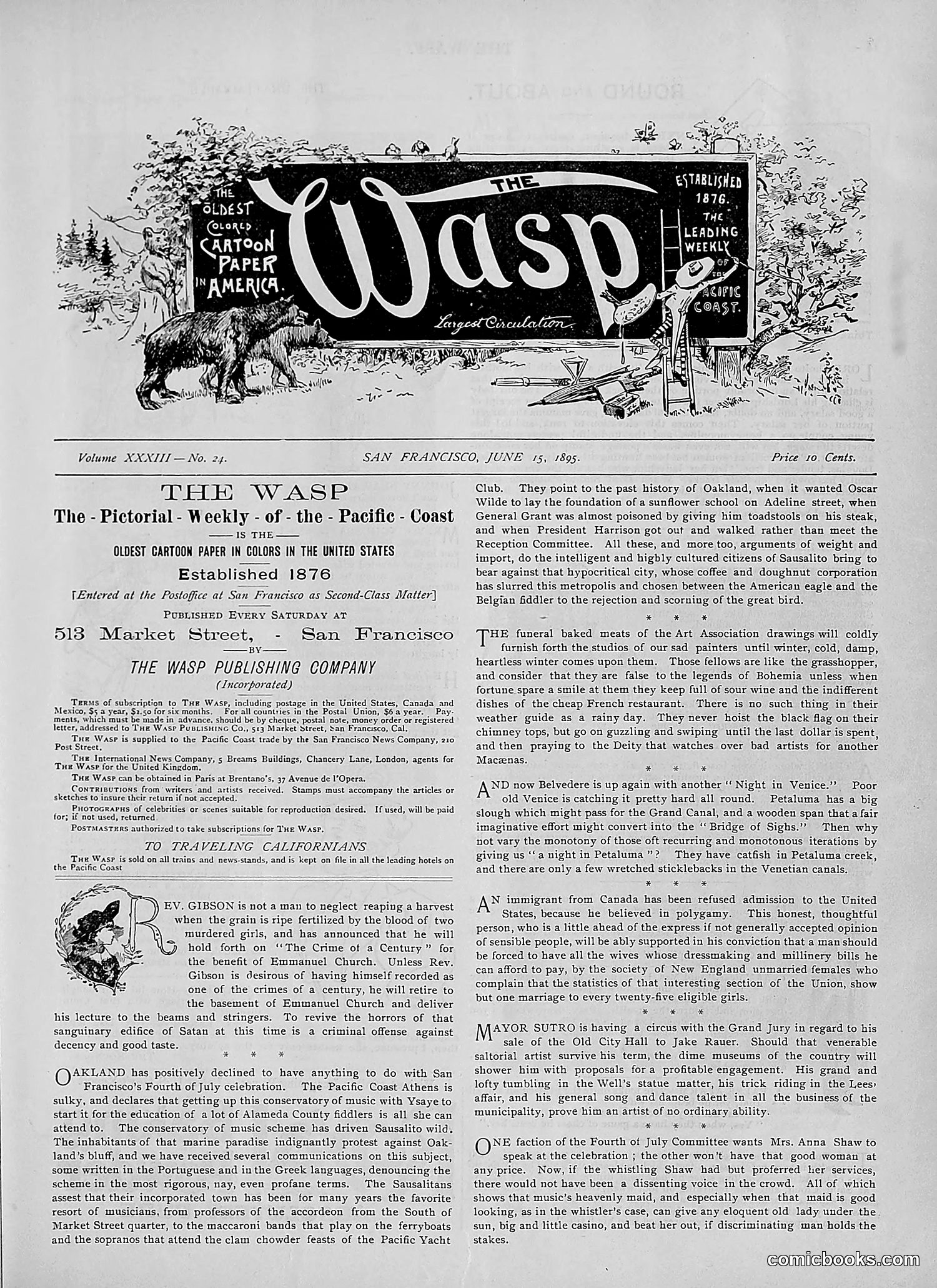 The Wasp — 1895 — page 468 of 1100