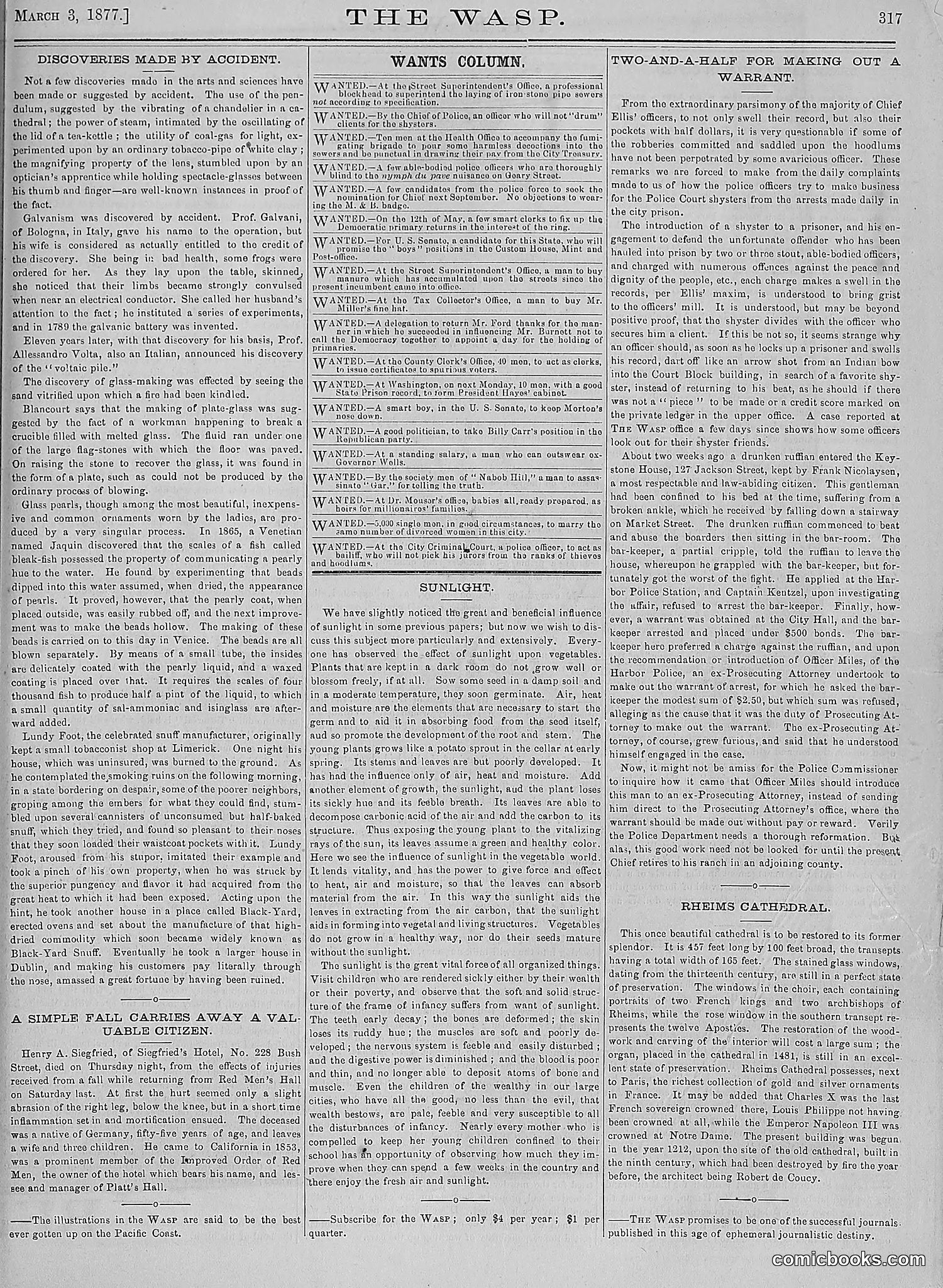 The Wasp — 1877 — page 112 of 378