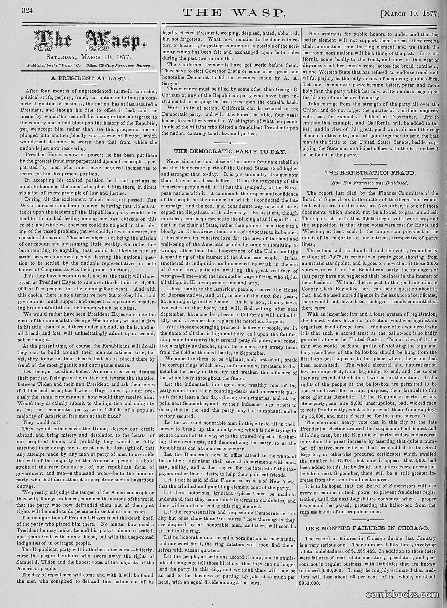 The Wasp — 1877 — page 119 of 378