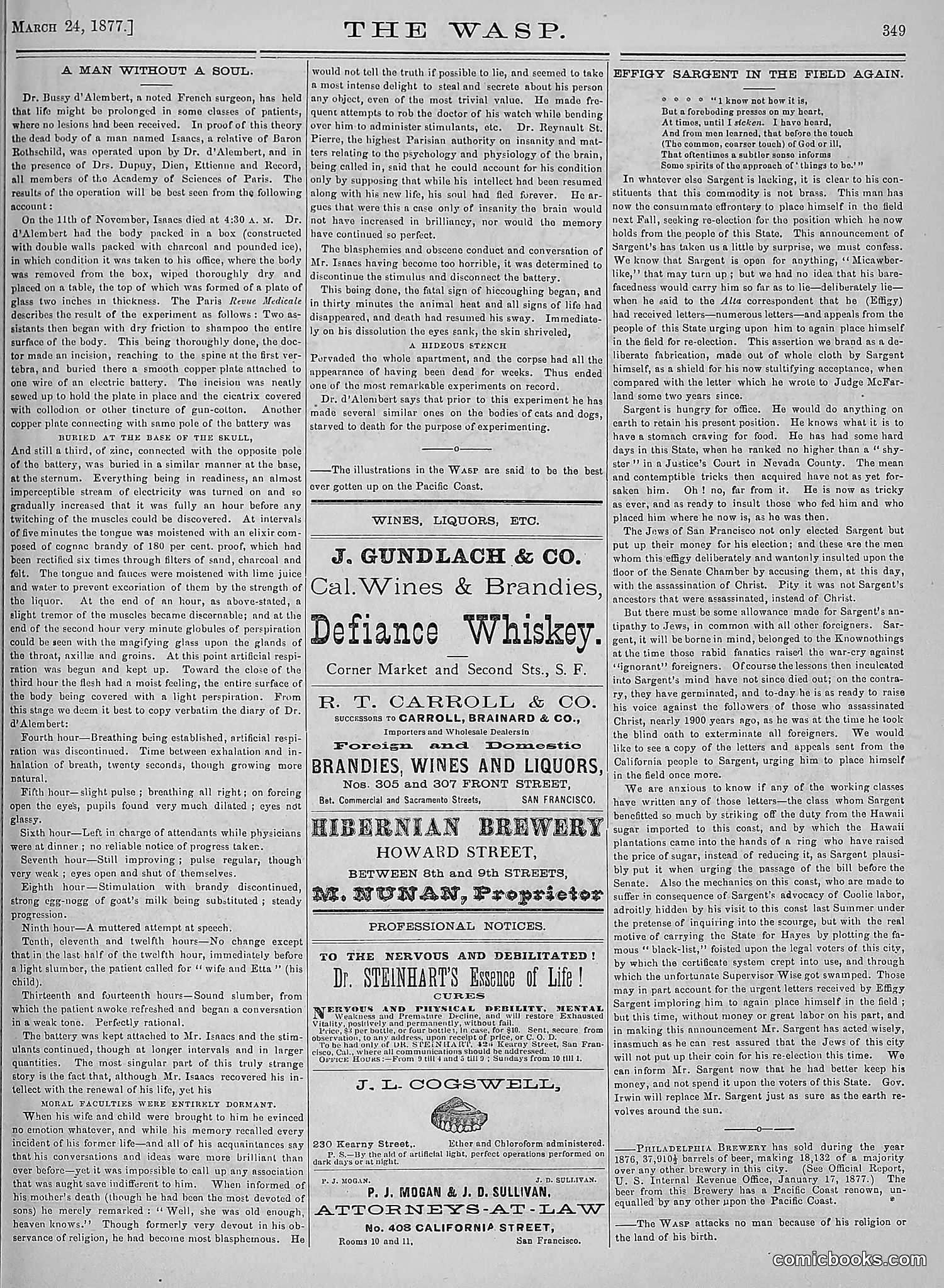 The Wasp — 1877 — page 144 of 378