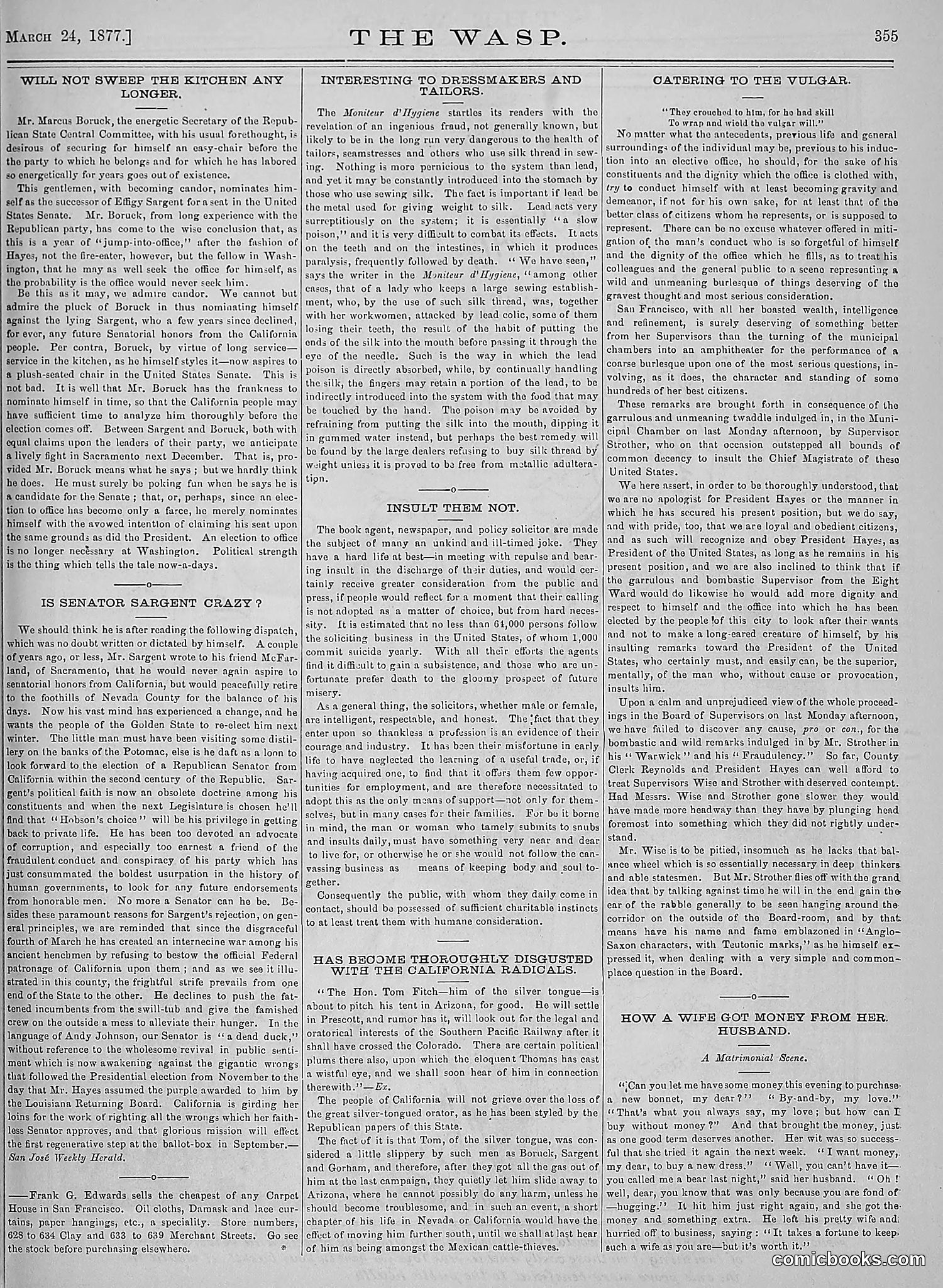 The Wasp — 1877 — page 150 of 378