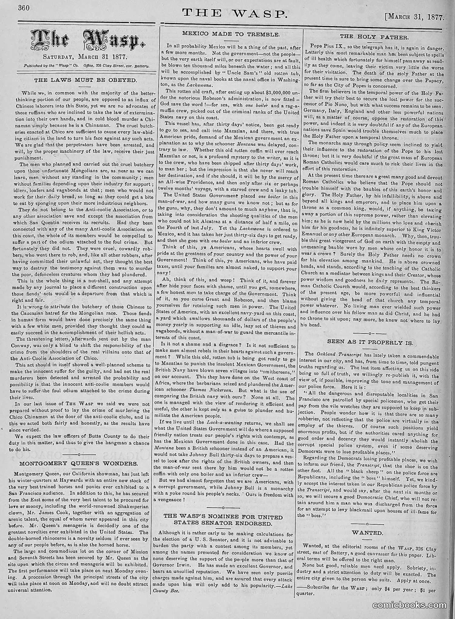 The Wasp — 1877 — page 155 of 378