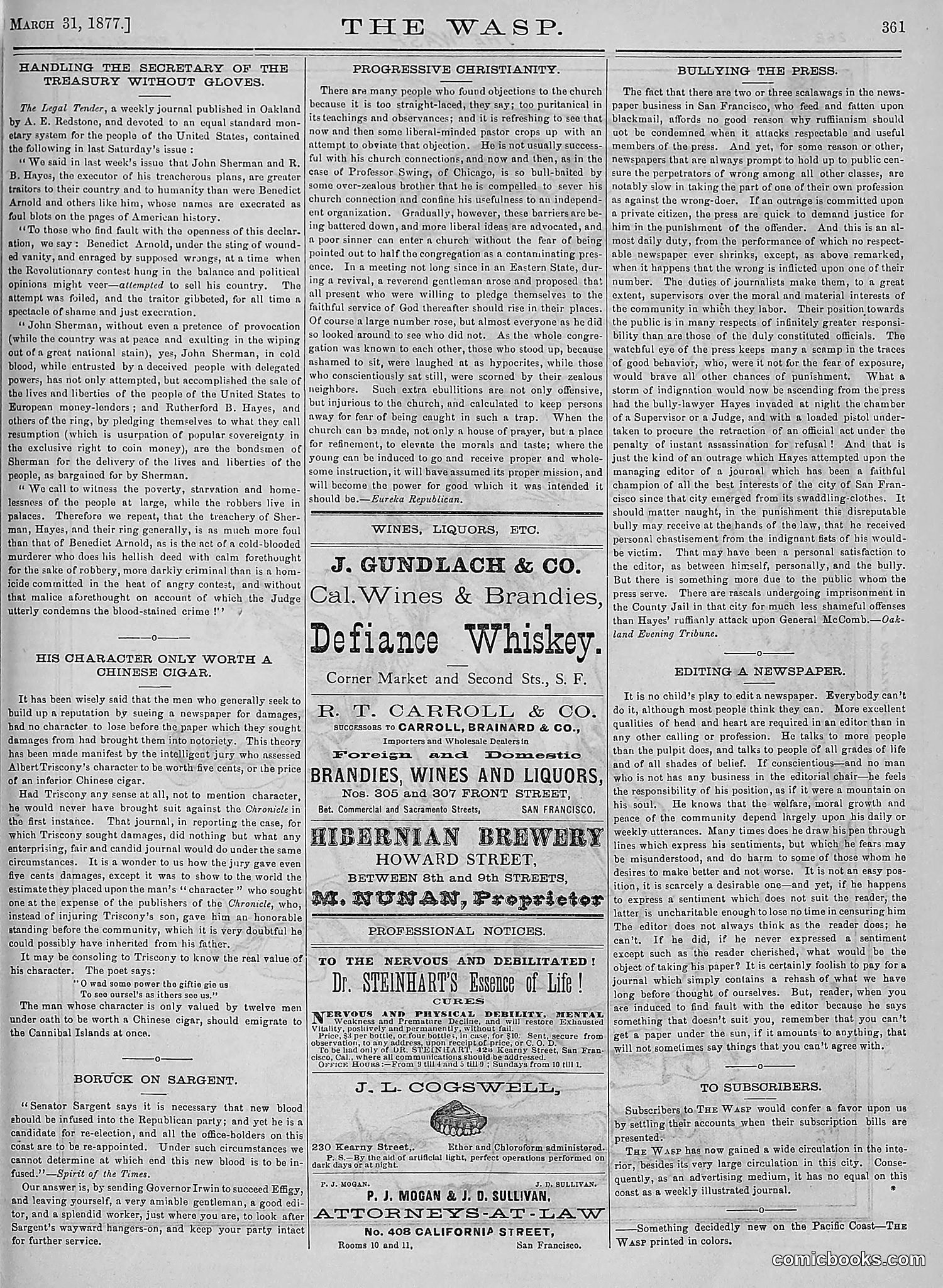 The Wasp — 1877 — page 156 of 378