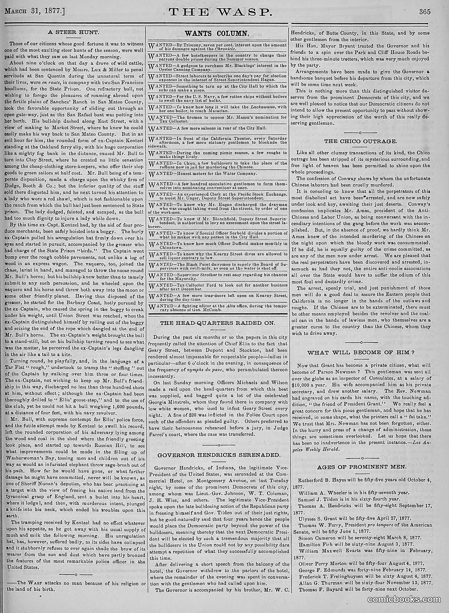 The Wasp — 1877 — page 160 of 378