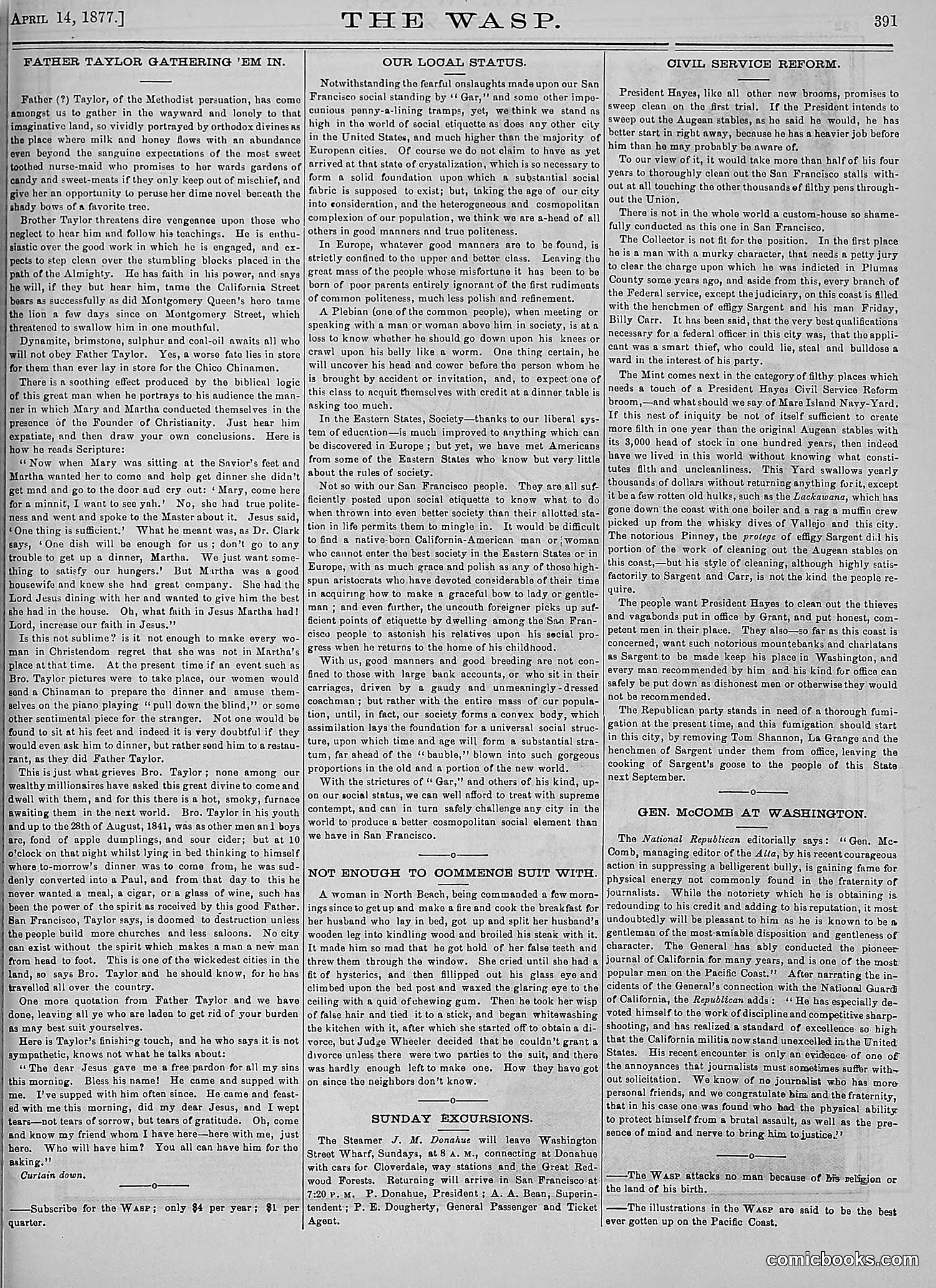 The Wasp — 1877 — page 186 of 378