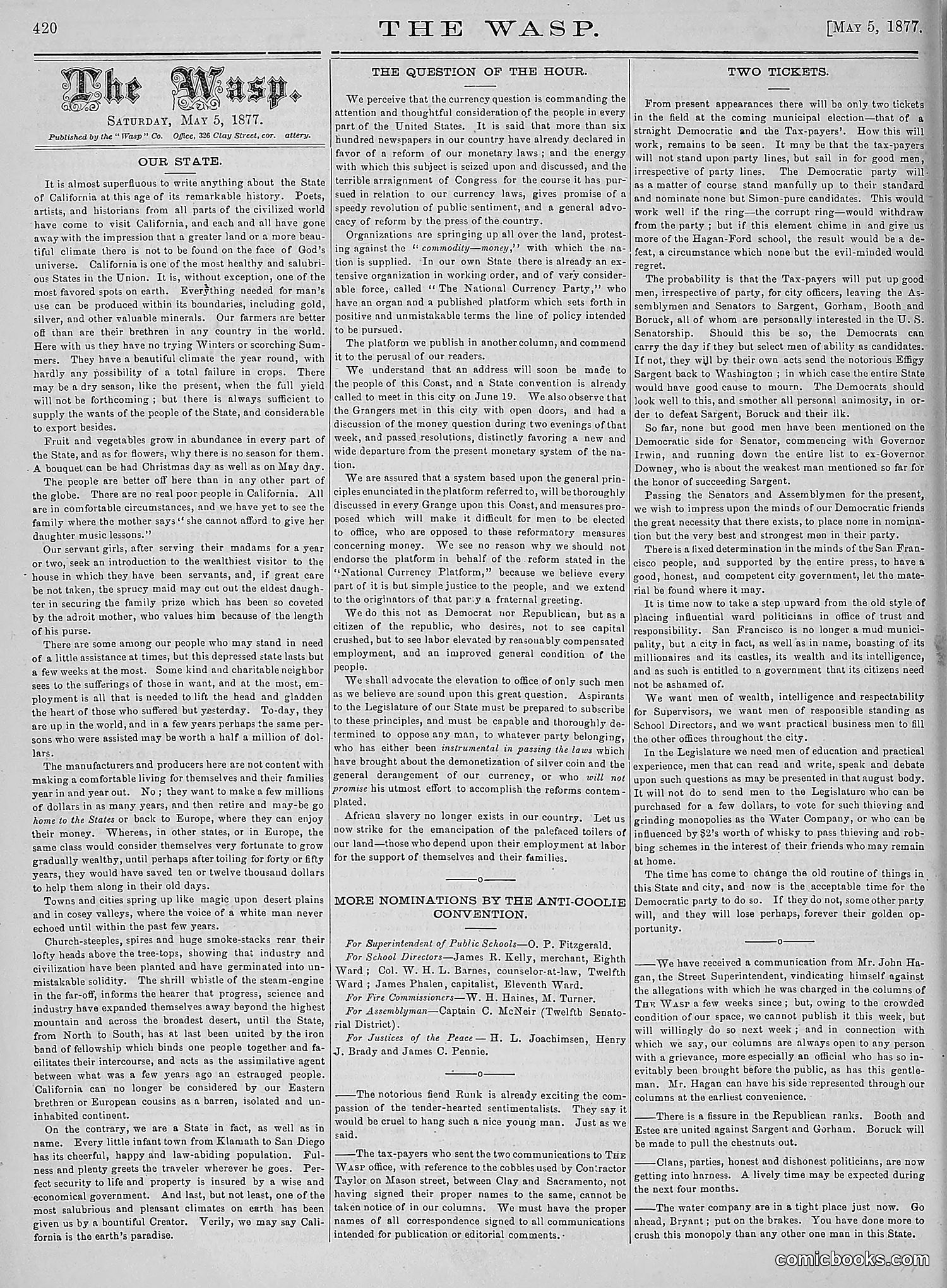 The Wasp — 1877 — page 215 of 378
