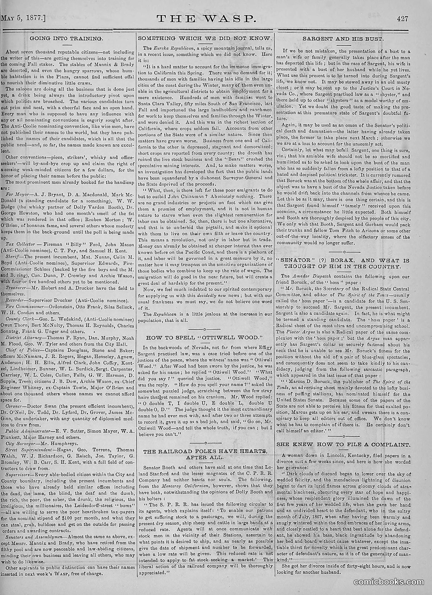 The Wasp — 1877 — page 222 of 378