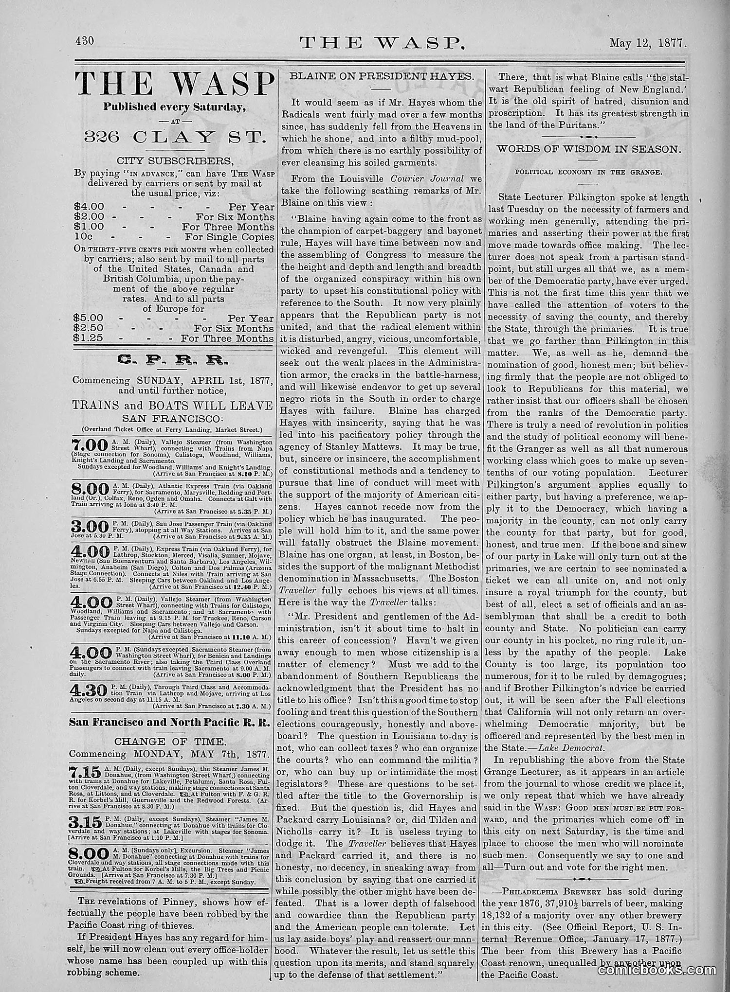 The Wasp — 1877 — page 225 of 378