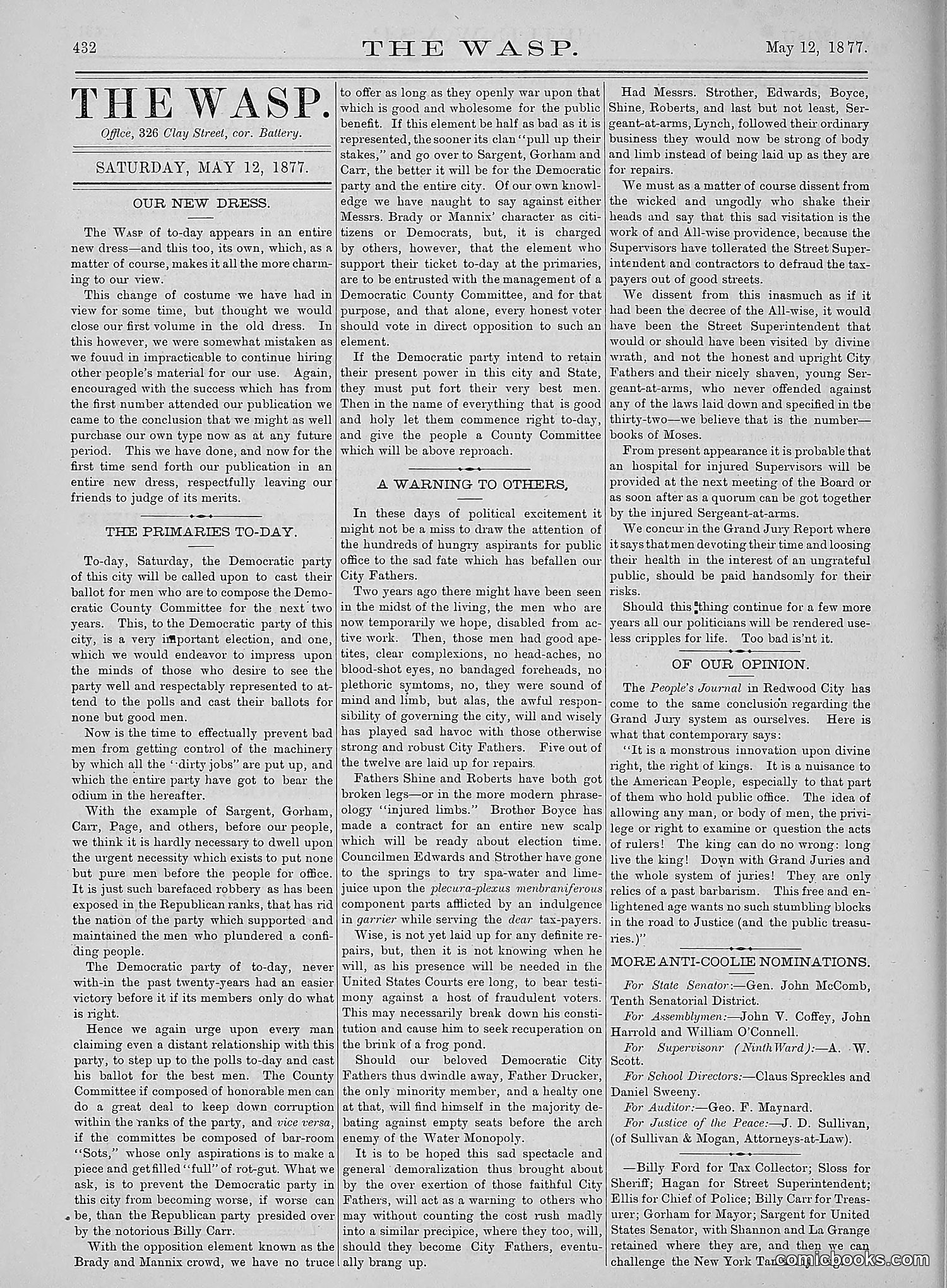 The Wasp — 1877 — page 227 of 378