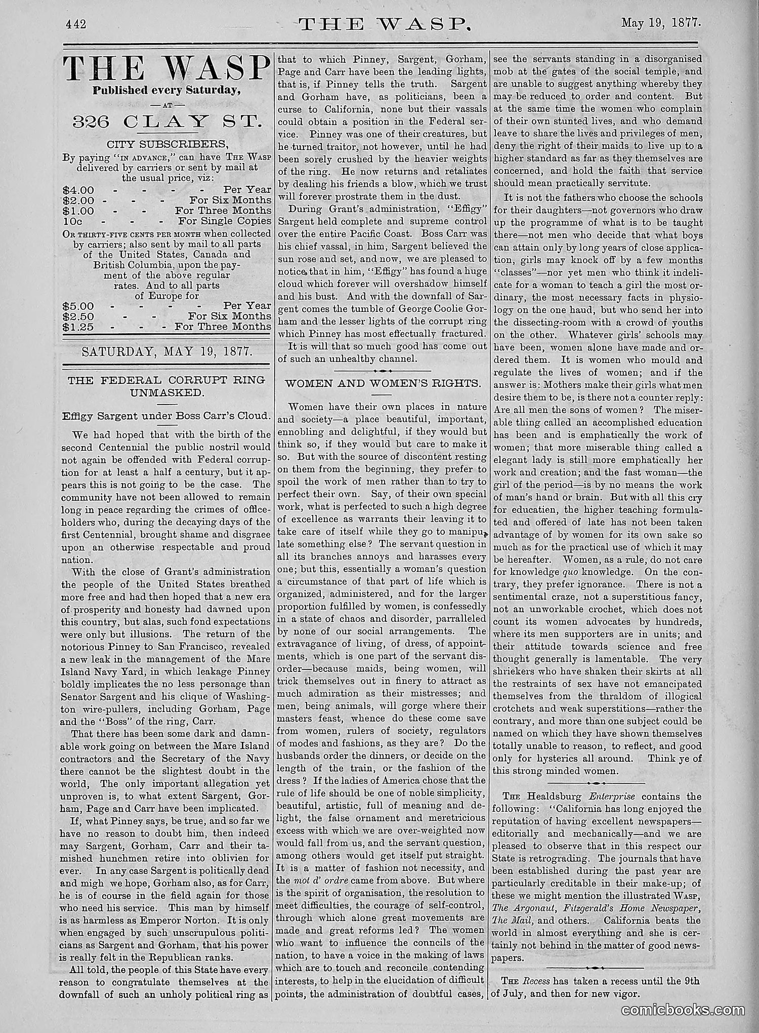 The Wasp — 1877 — page 237 of 378