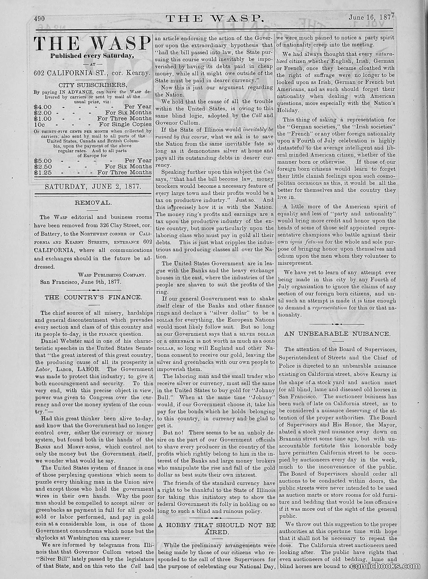 The Wasp — 1877 — page 285 of 378