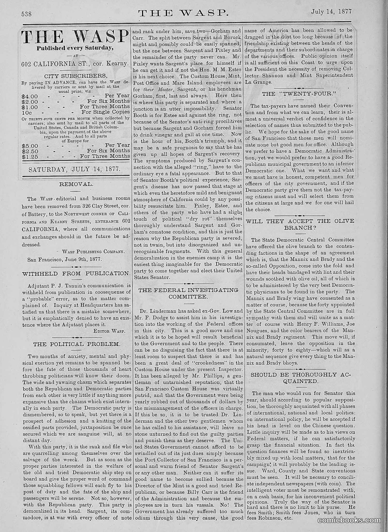 The Wasp — 1877 — page 333 of 378