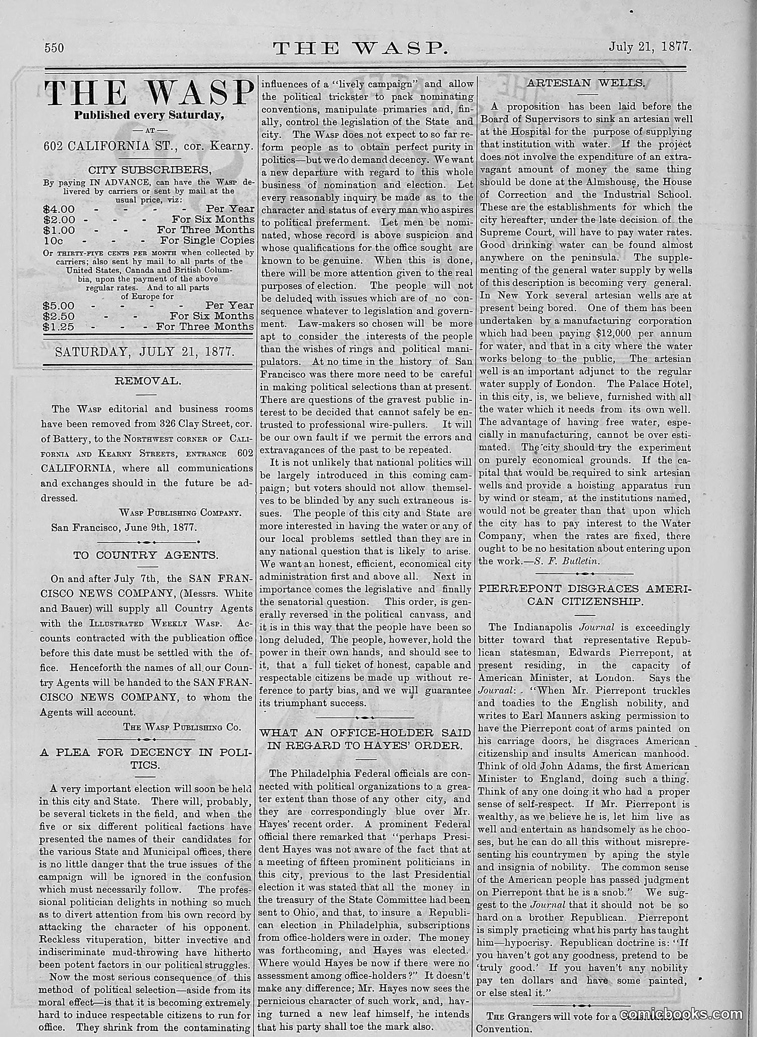 The Wasp — 1877 — page 345 of 378