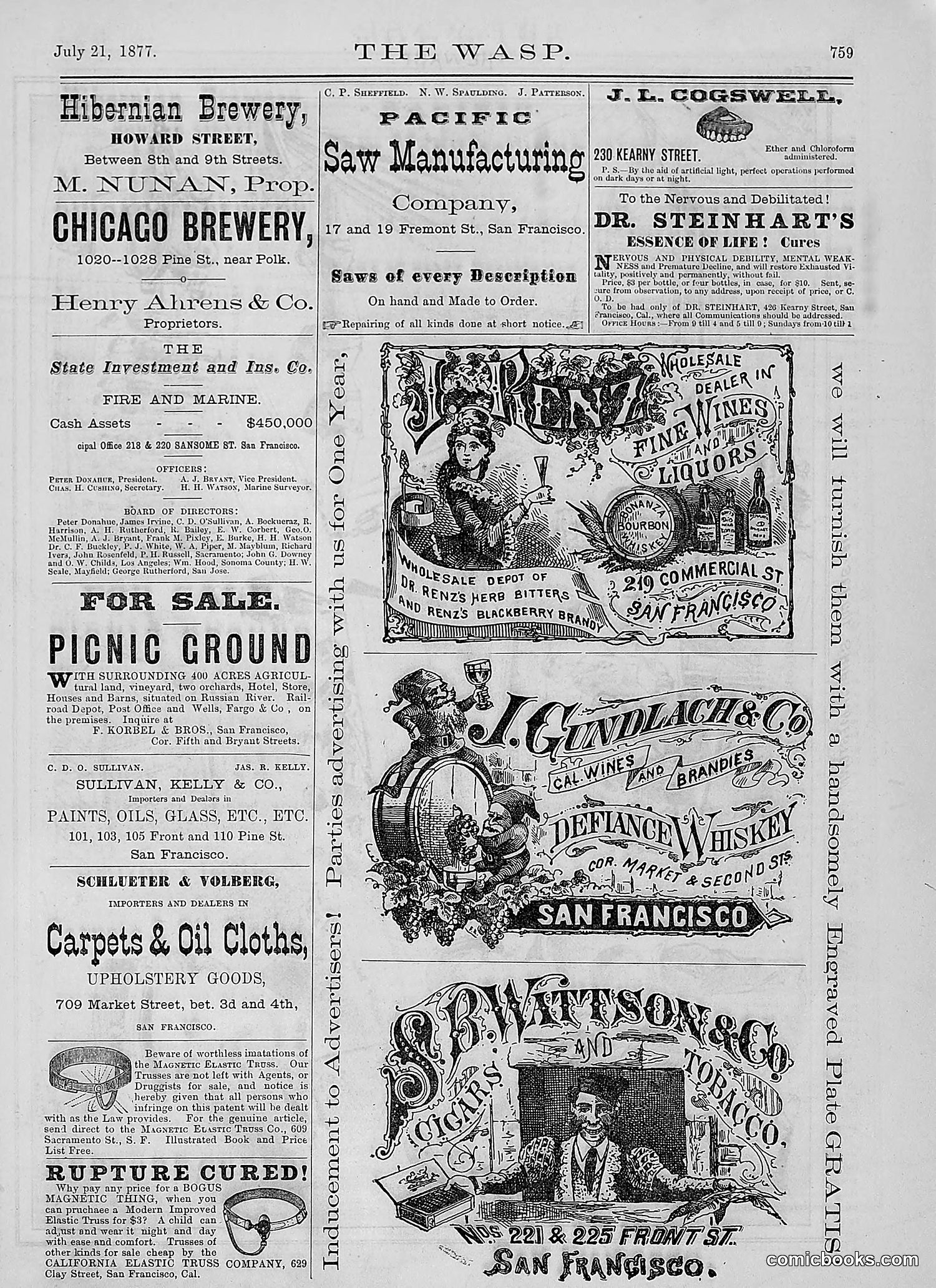 The Wasp — 1877 — page 354 of 378