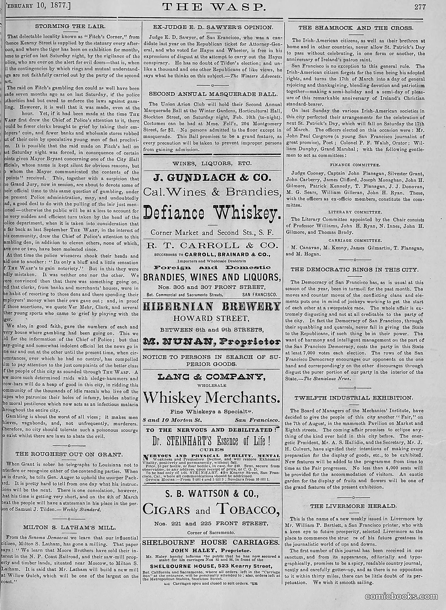 The Wasp — 1877 — page 72 of 378