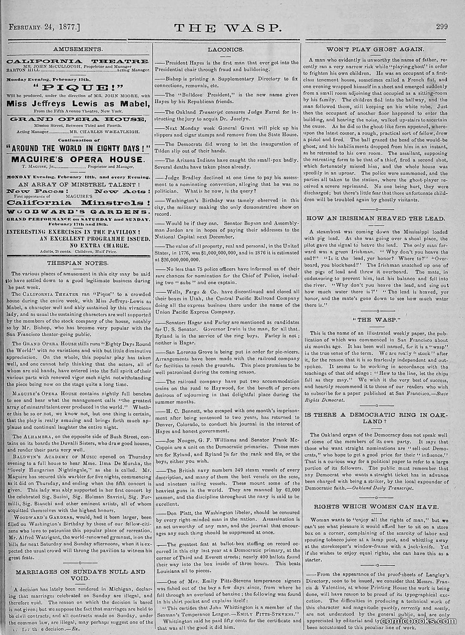 The Wasp — 1877 — page 94 of 378
