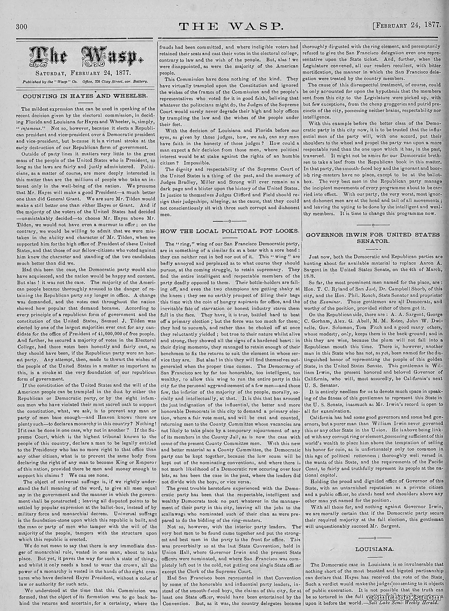 The Wasp — 1877 — page 95 of 378