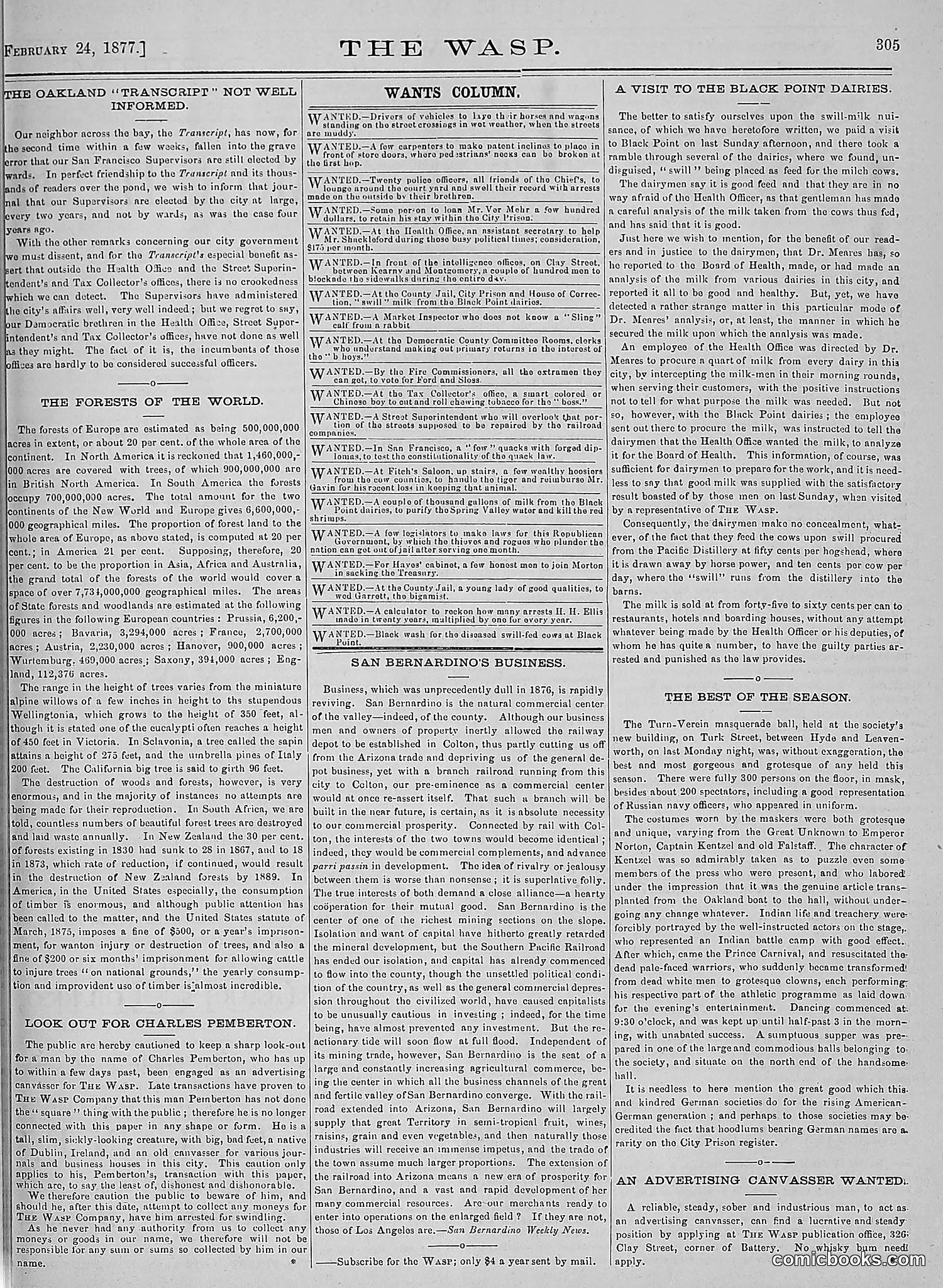 The Wasp — 1877 — page 100 of 378