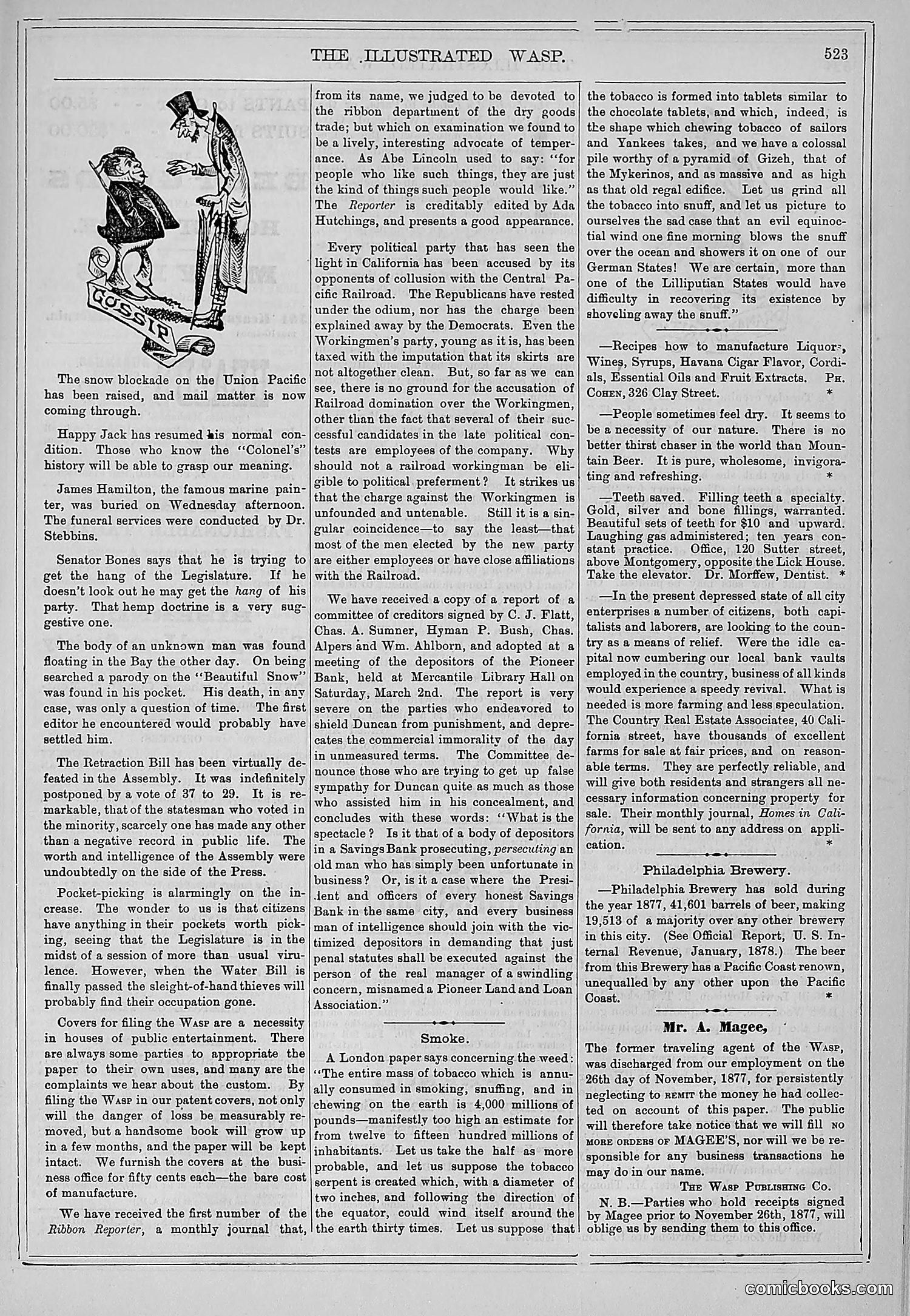 The Wasp — 1878 — page 178 of 500