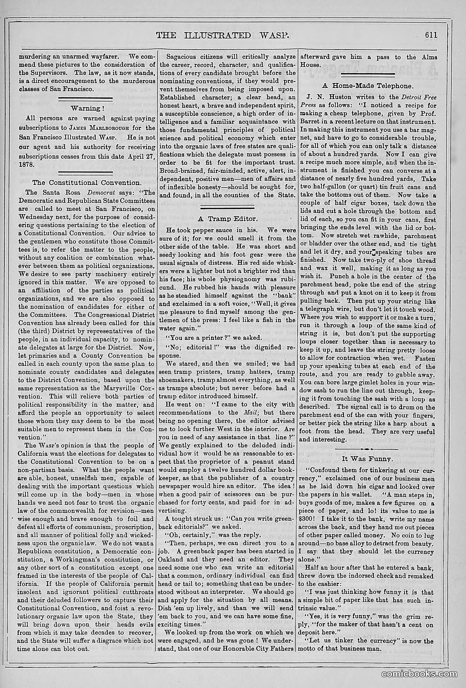 The Wasp — 1878 — page 266 of 500