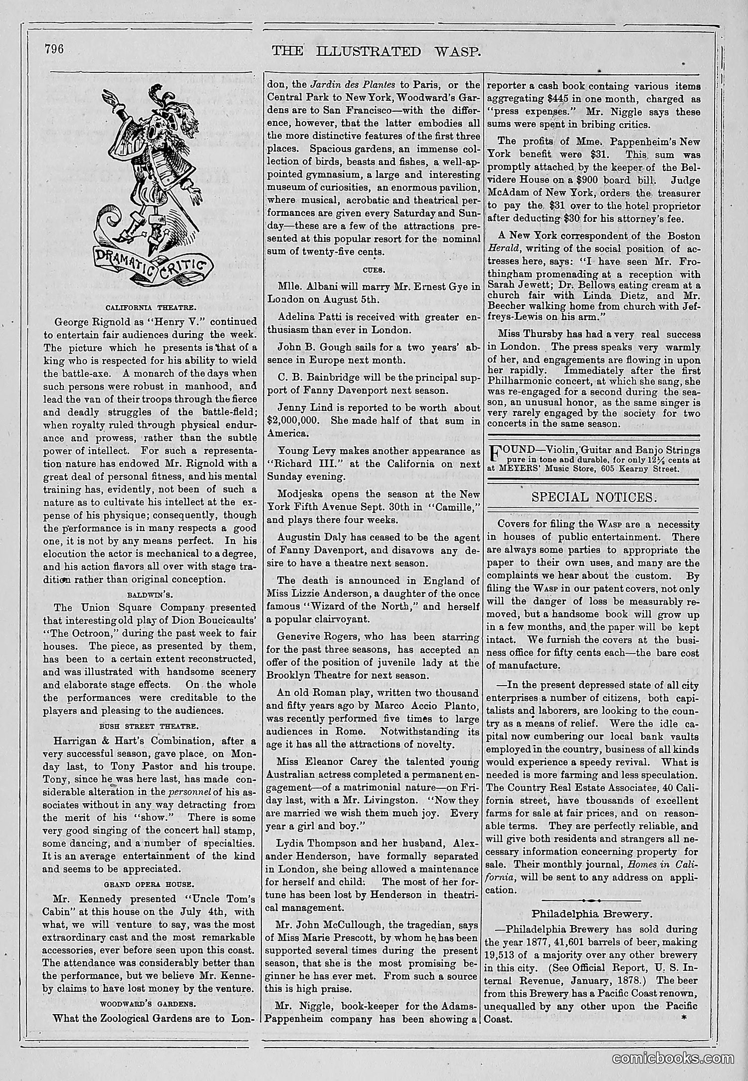 The Wasp — 1878 — page 453 of 500