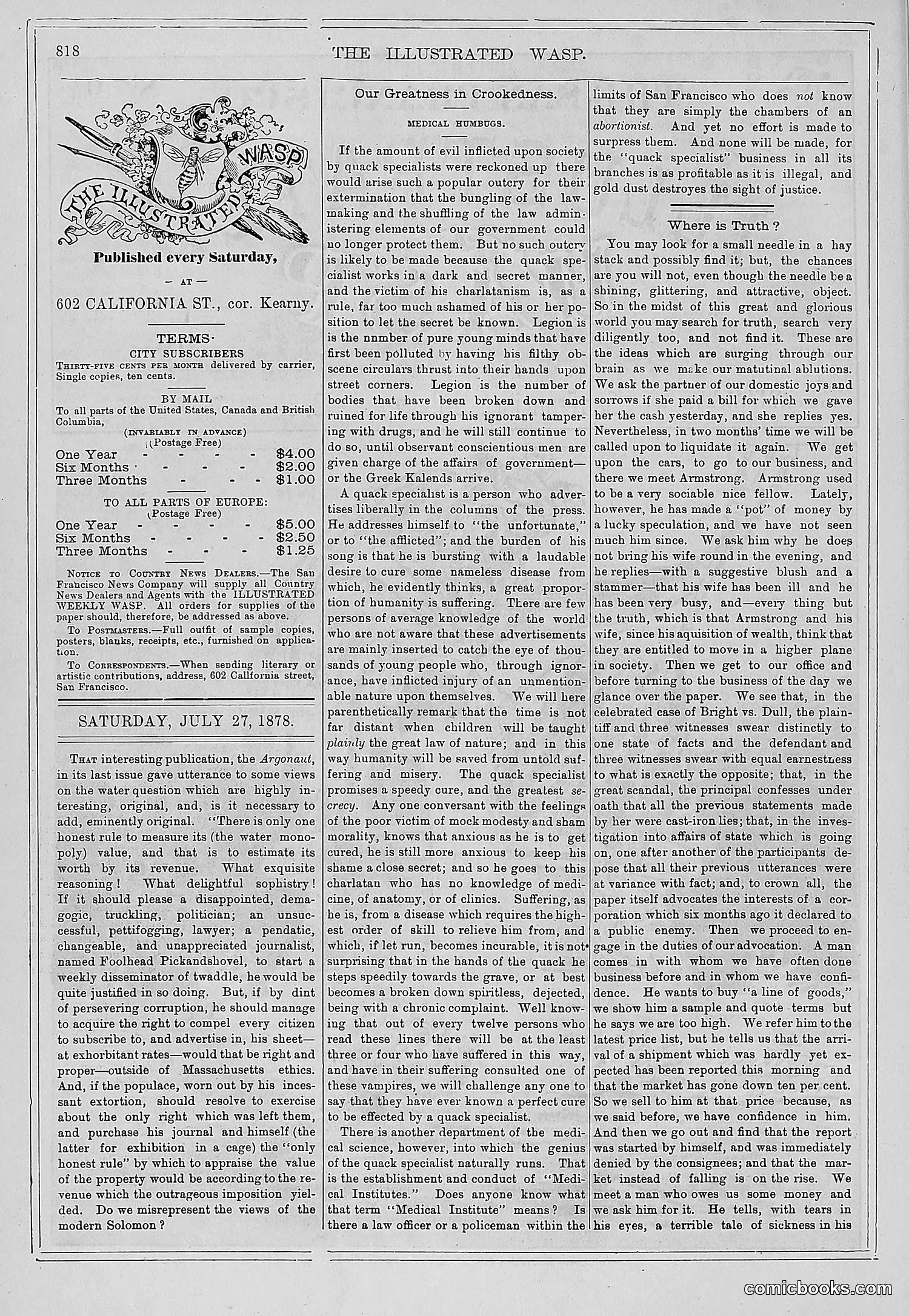The Wasp — 1878 — page 475 of 500