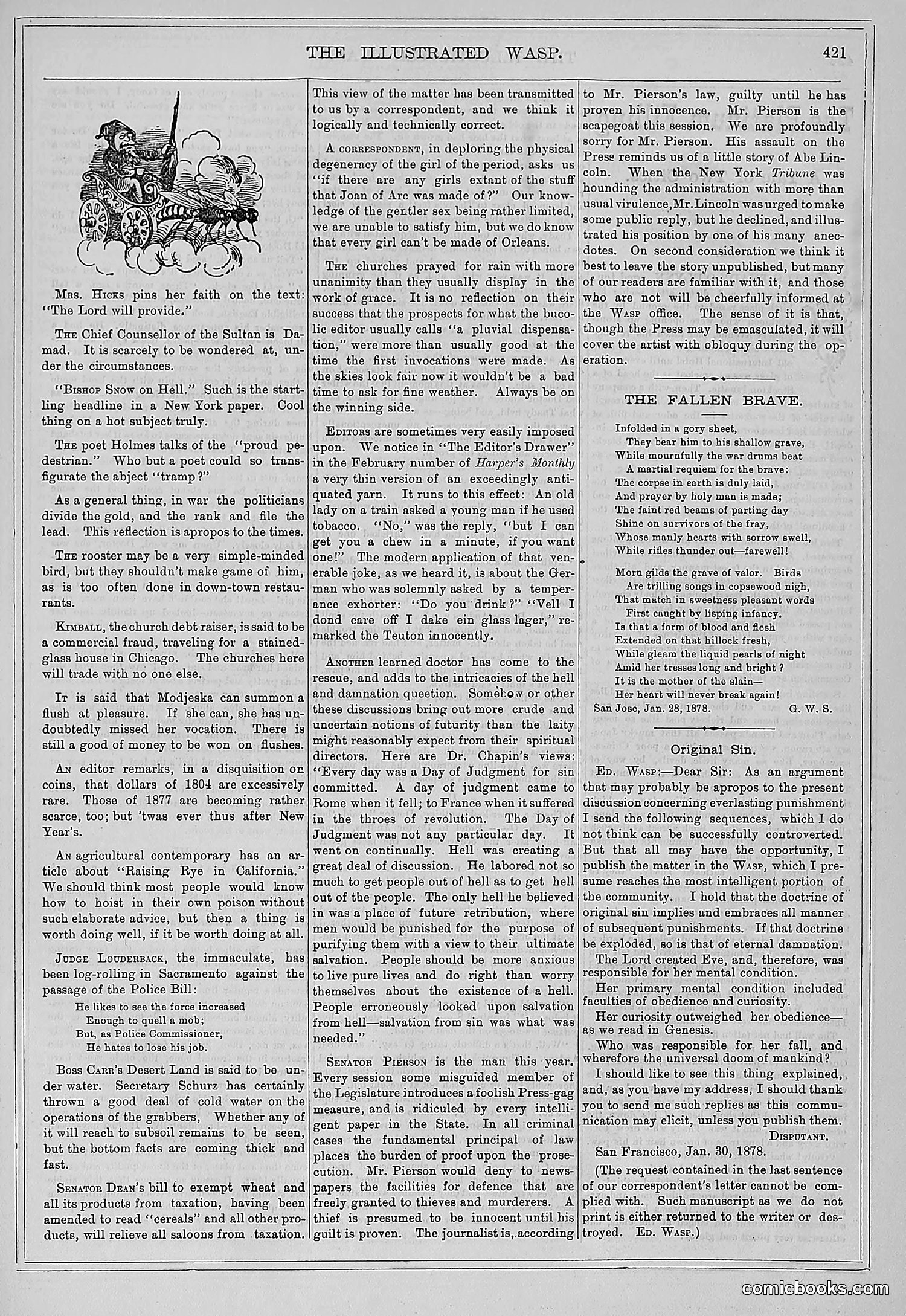 The Wasp — 1878 — page 76 of 500