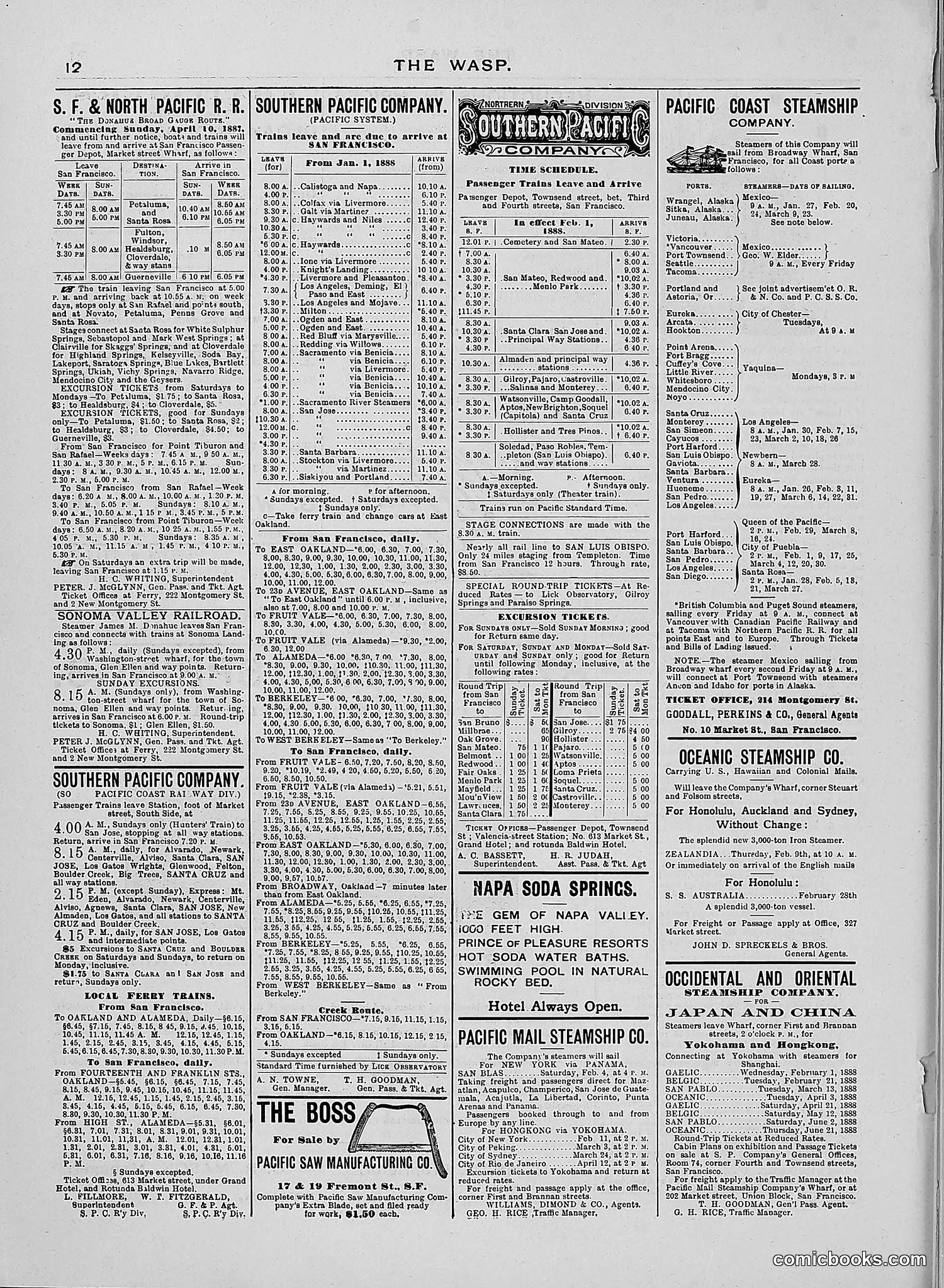 The Wasp — 1888 — page 101 of 526