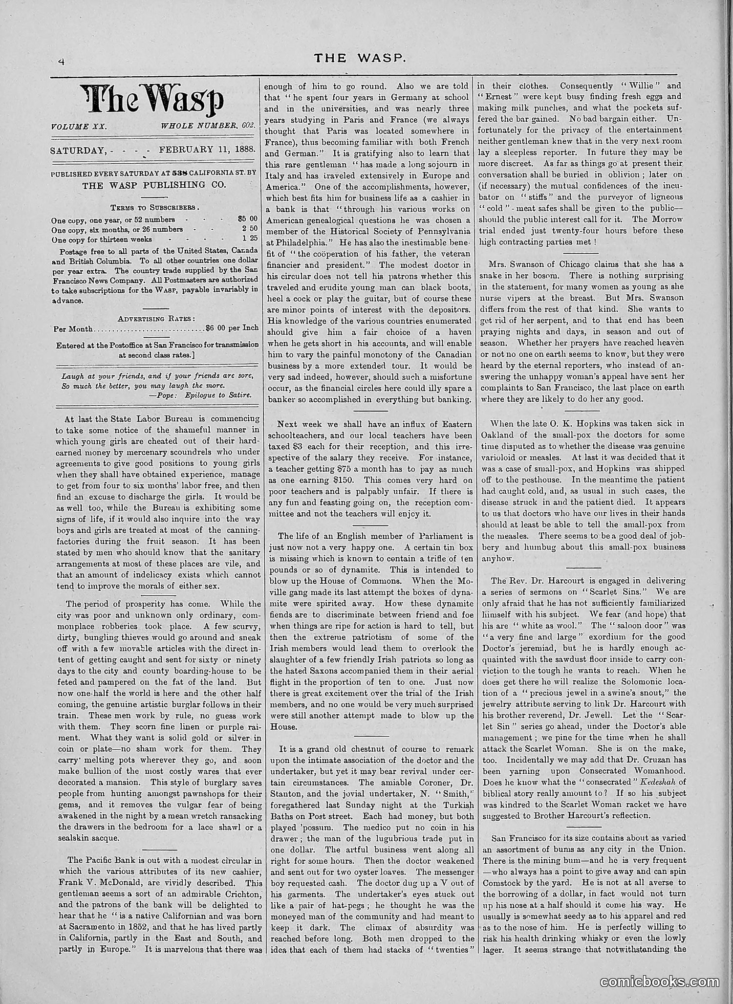The Wasp — 1888 — page 113 of 526