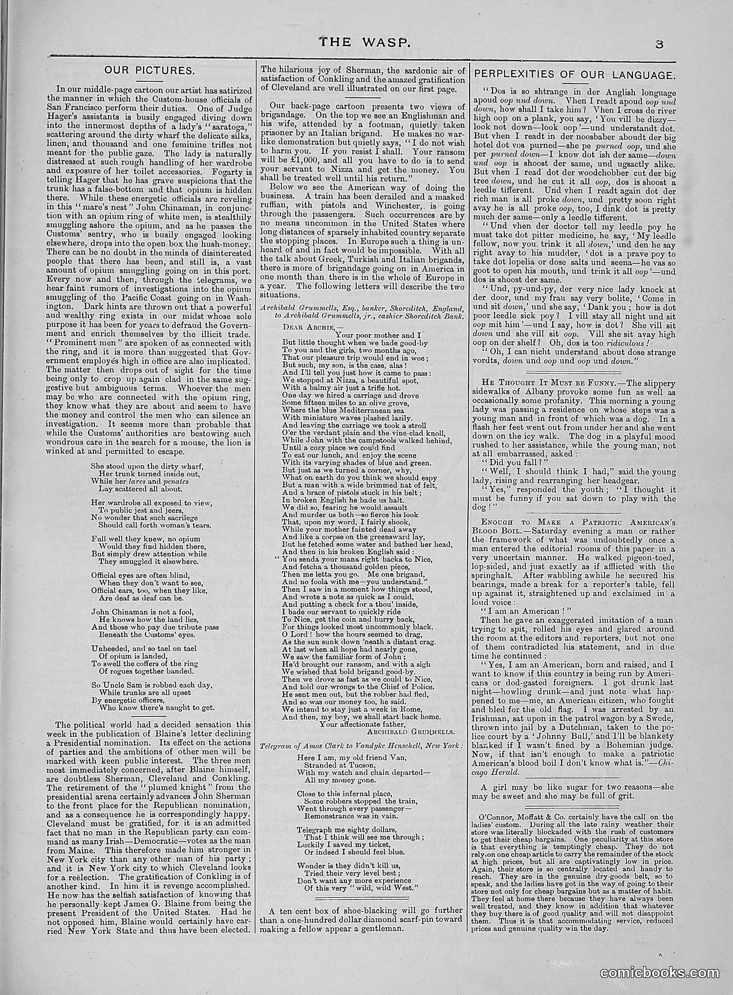 The Wasp — 1888 — page 132 of 526