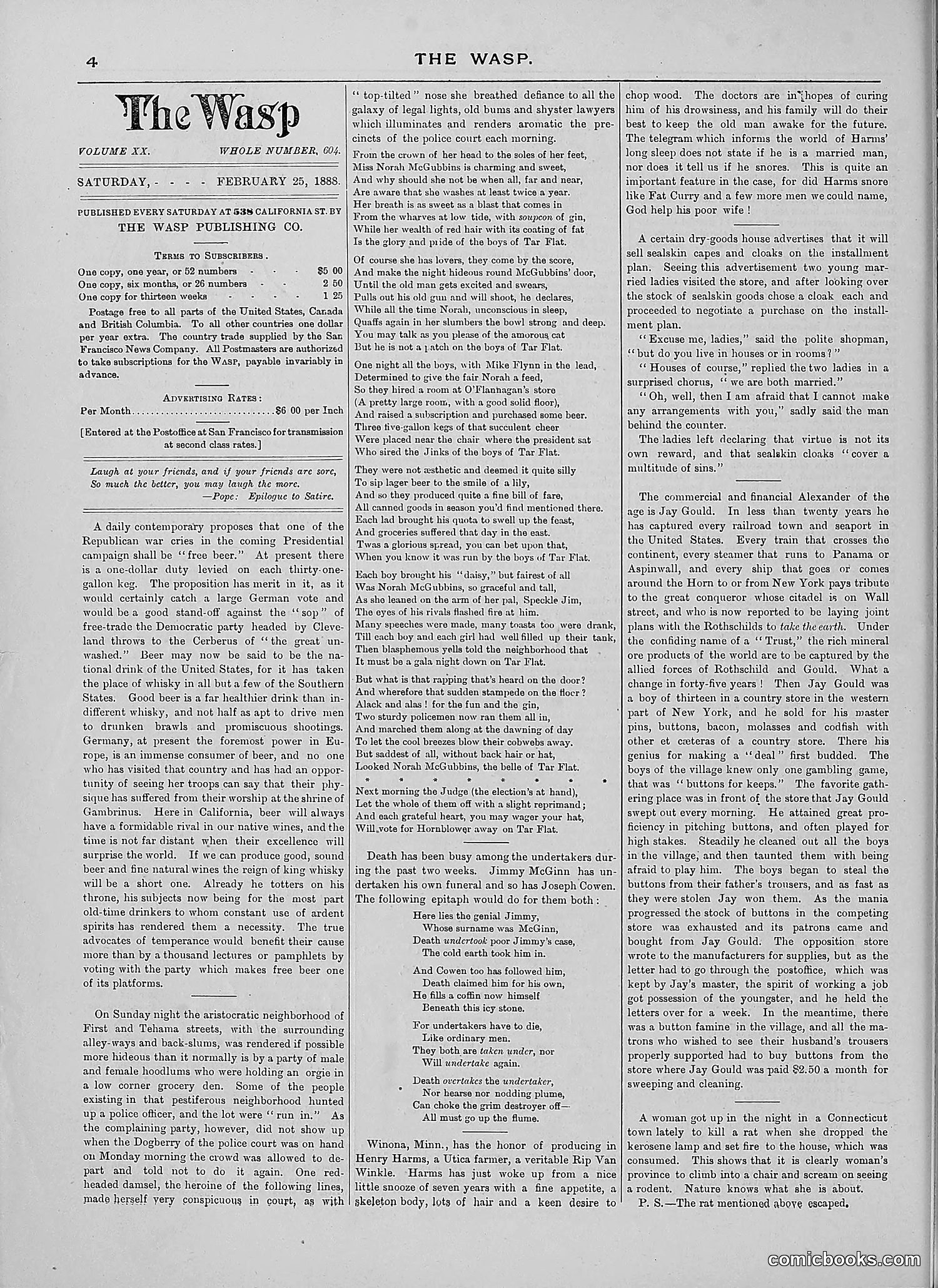 The Wasp — 1888 — page 153 of 526