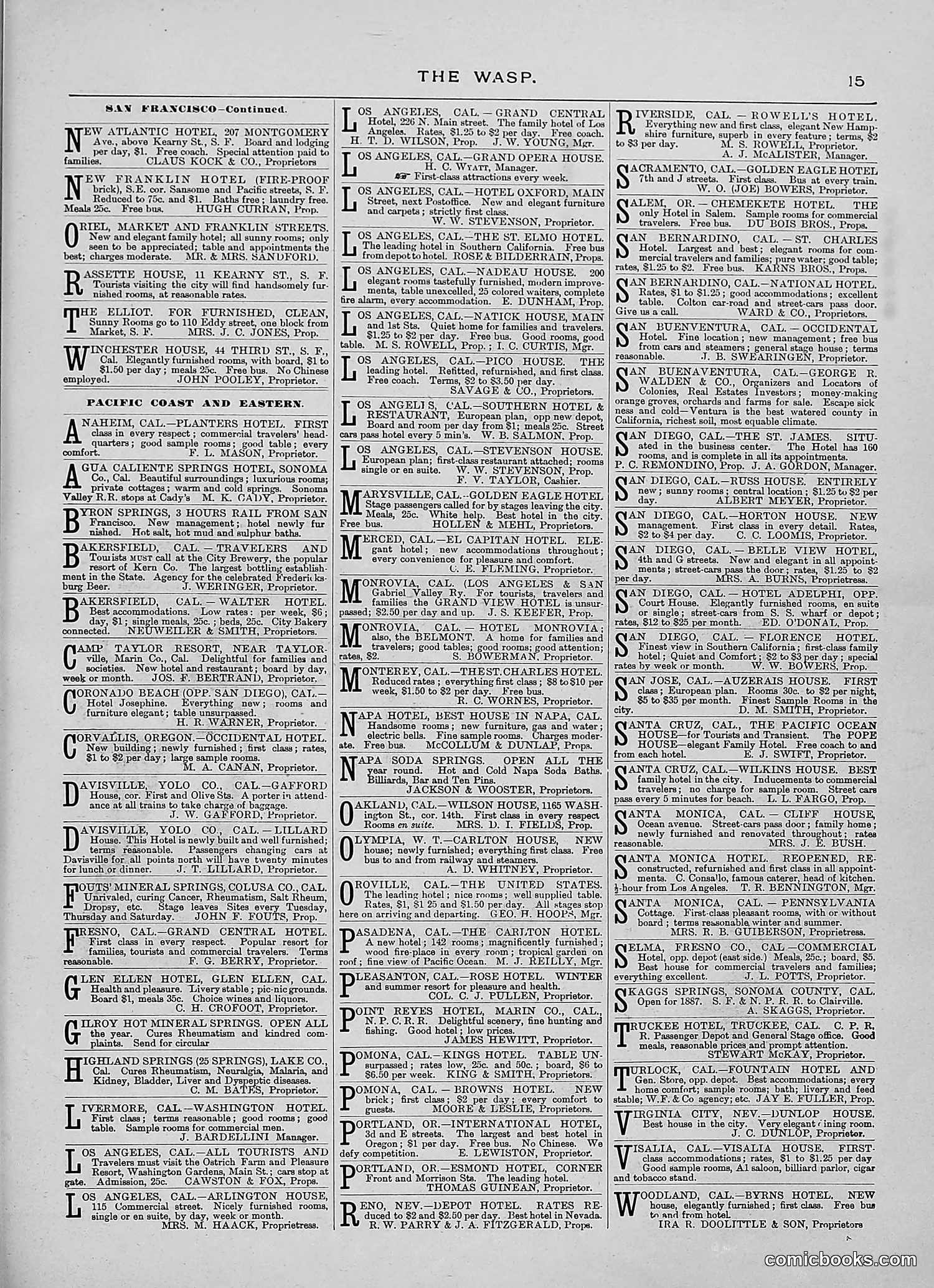 The Wasp — 1888 — page 184 of 526