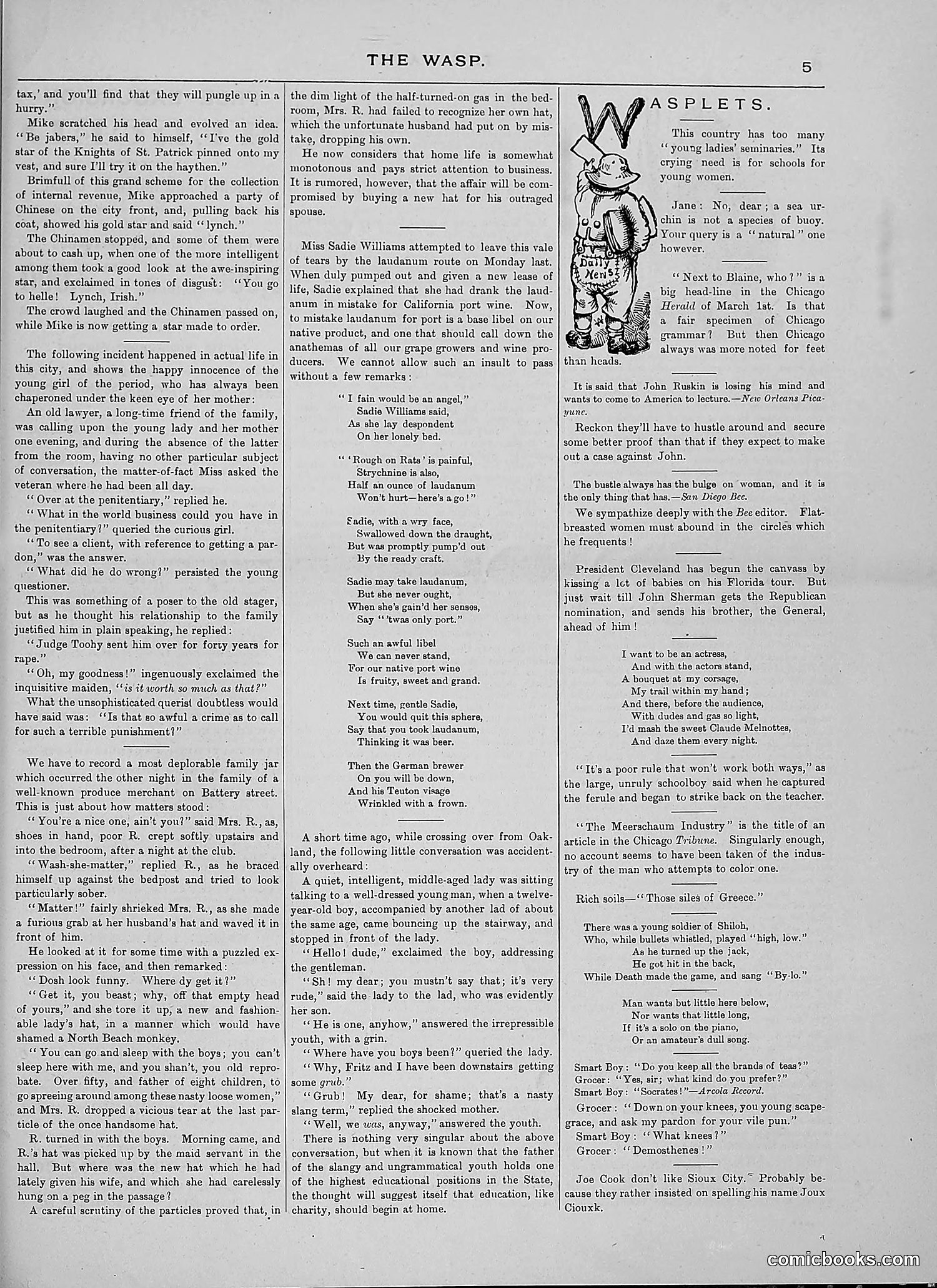 The Wasp — 1888 — page 256 of 526