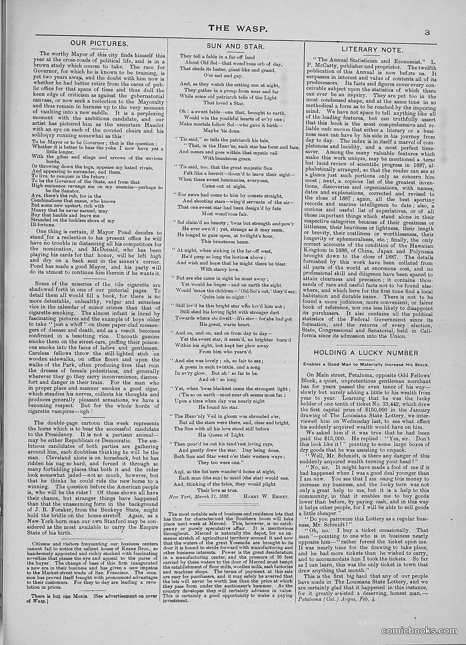The Wasp — 1888 — page 274 of 526