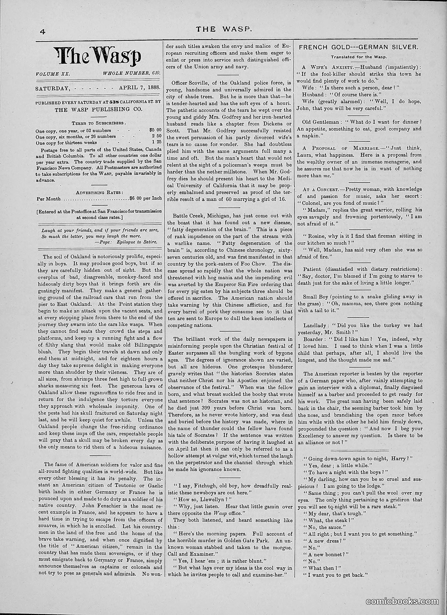 The Wasp — 1888 — page 275 of 526