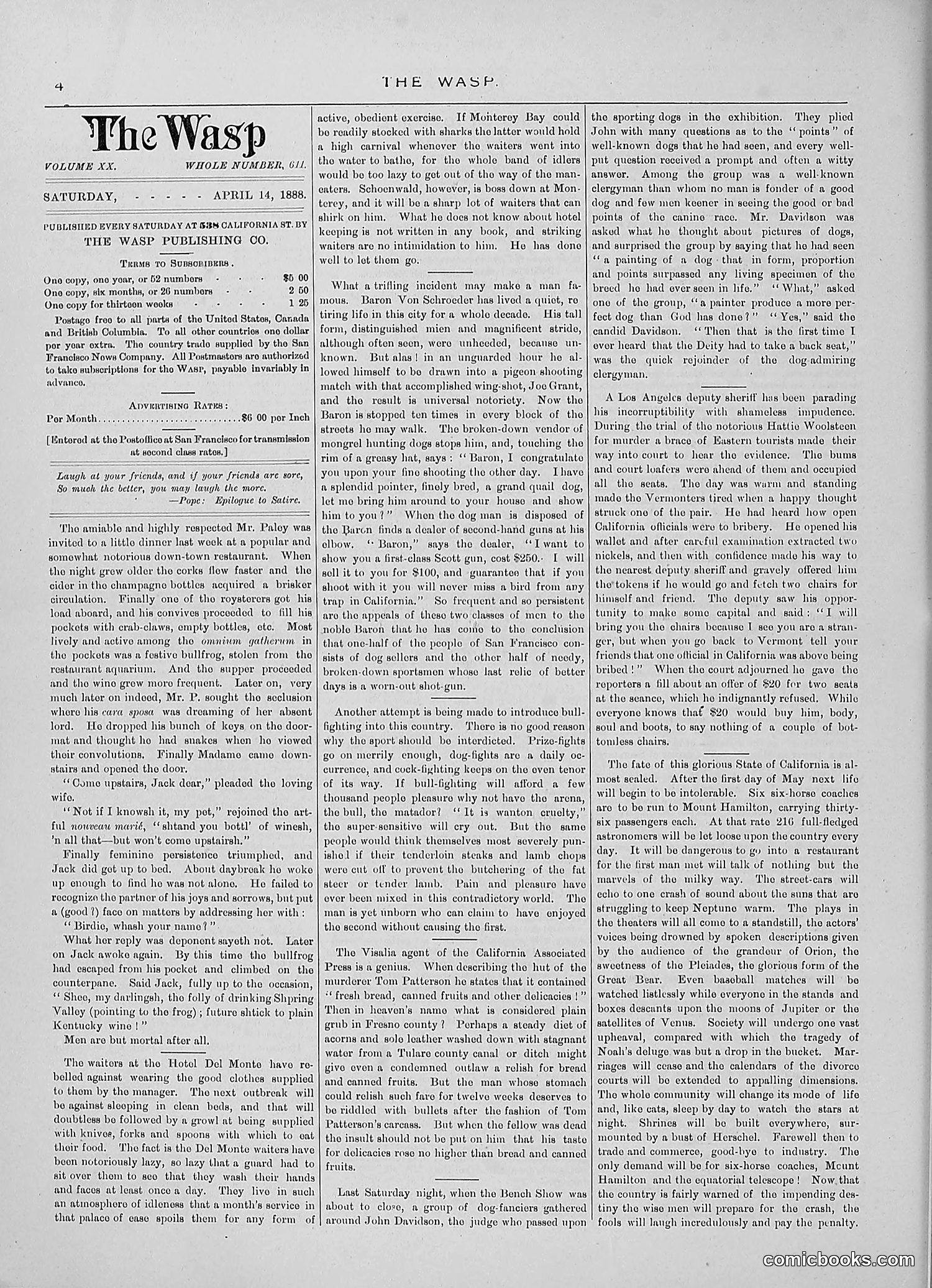 The Wasp — 1888 — page 295 of 526