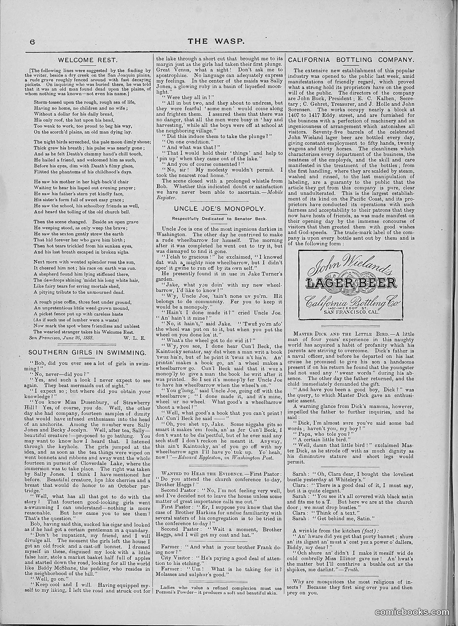 The Wasp — 1888 — page 491 of 526