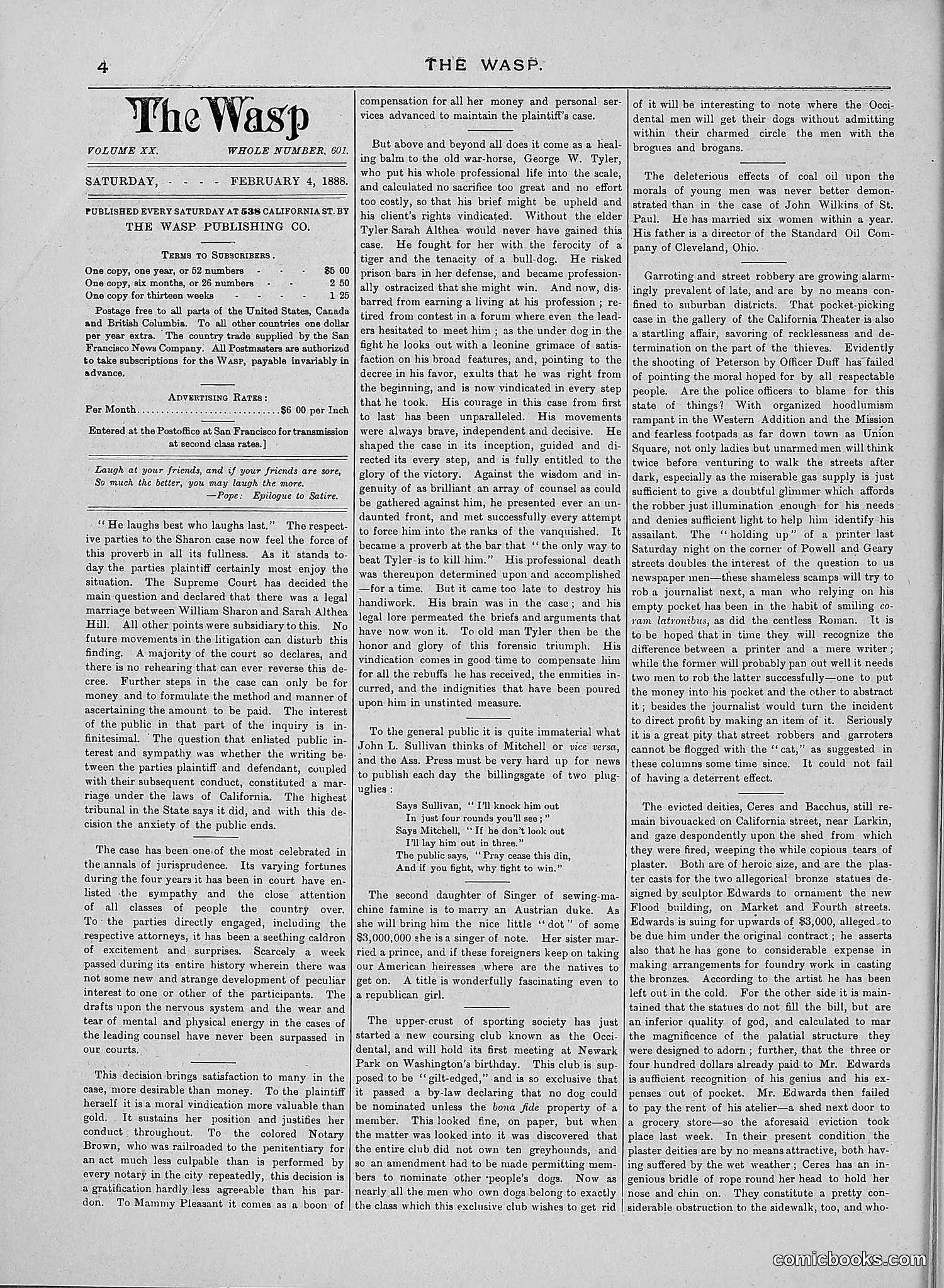 The Wasp — 1888 — page 93 of 526