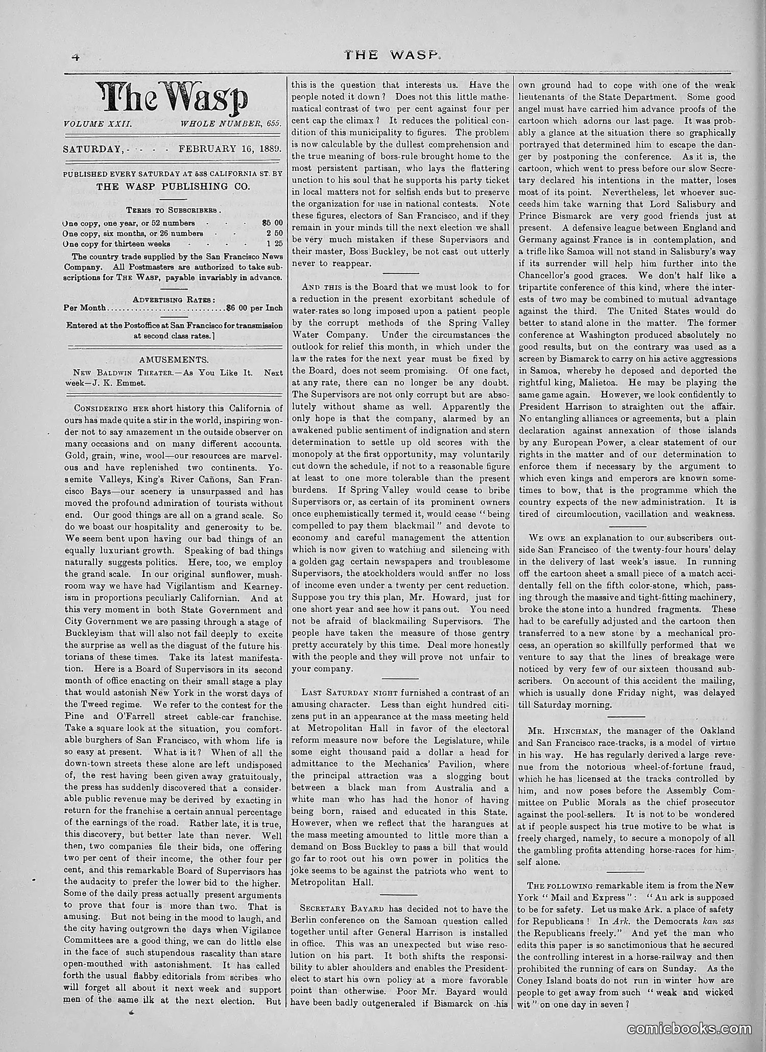 The Wasp — 1889 — page 111 of 440