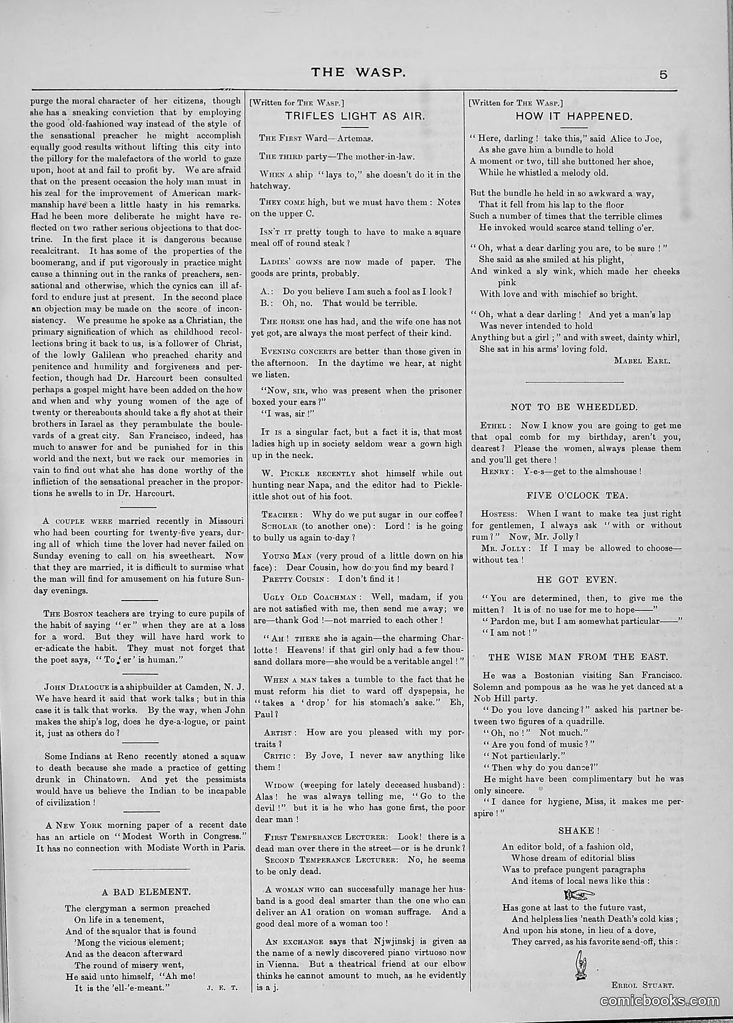 The Wasp — 1889 — page 148 of 440