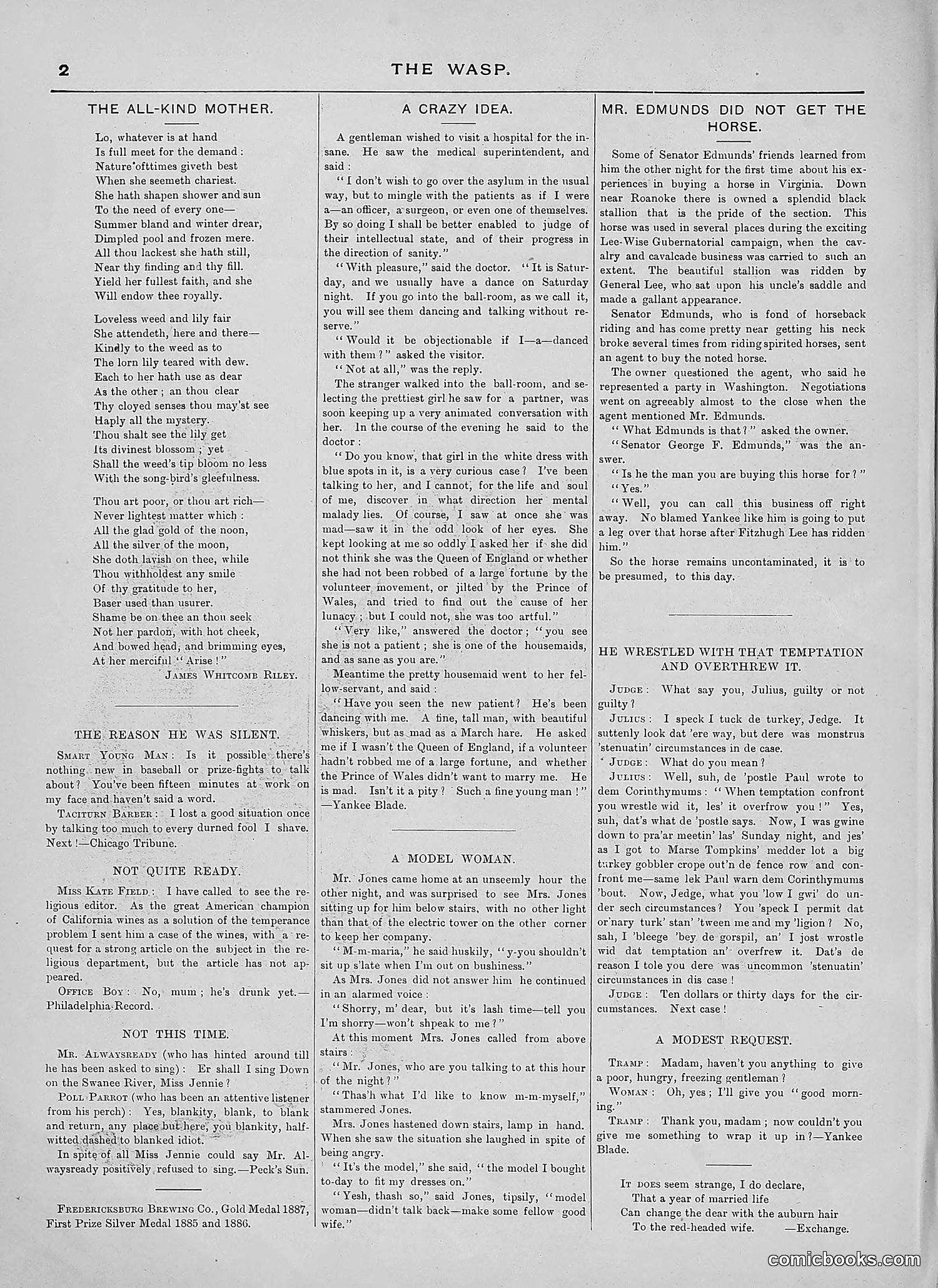 The Wasp — 1889 — page 165 of 440