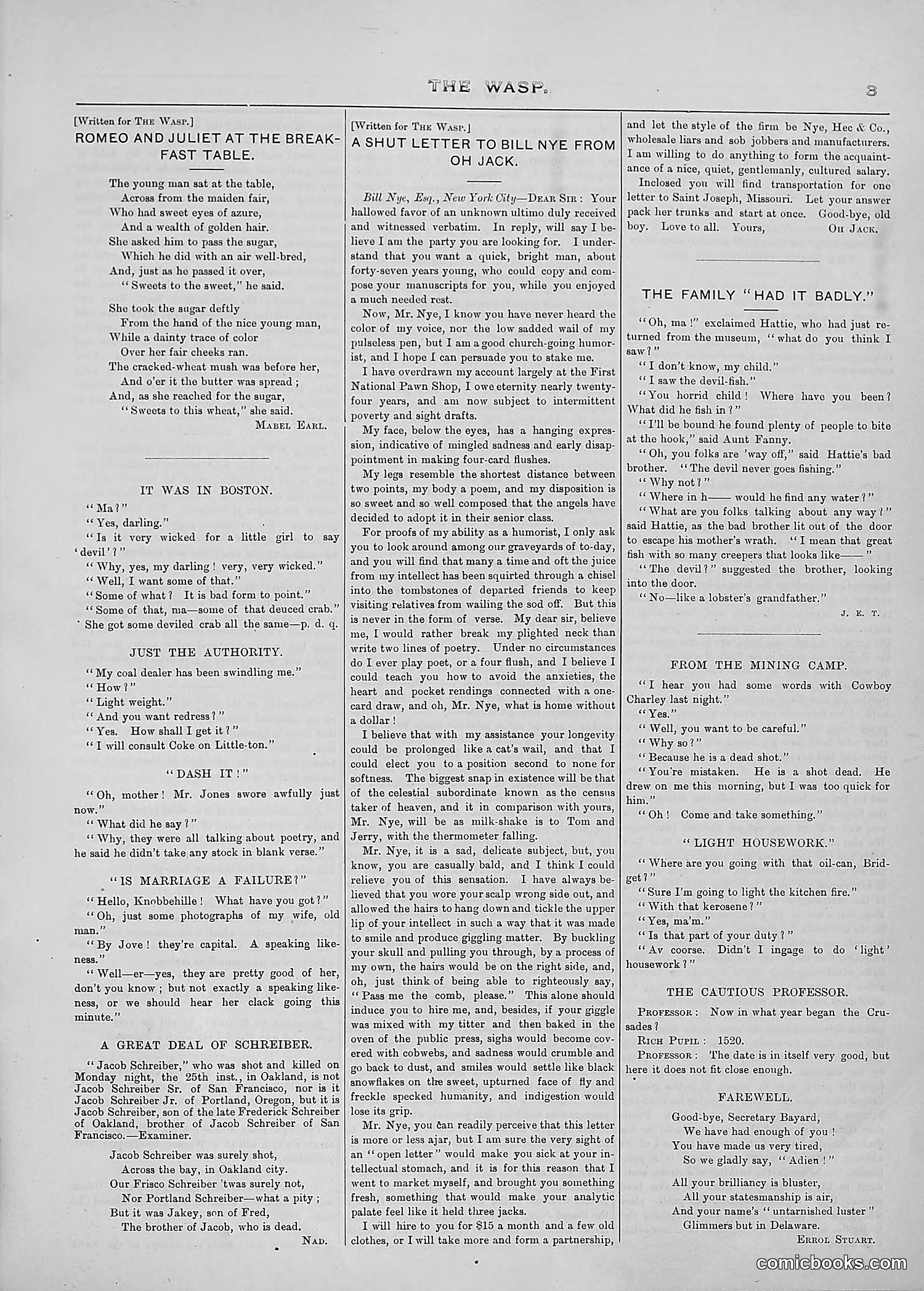 The Wasp — 1889 — page 166 of 440