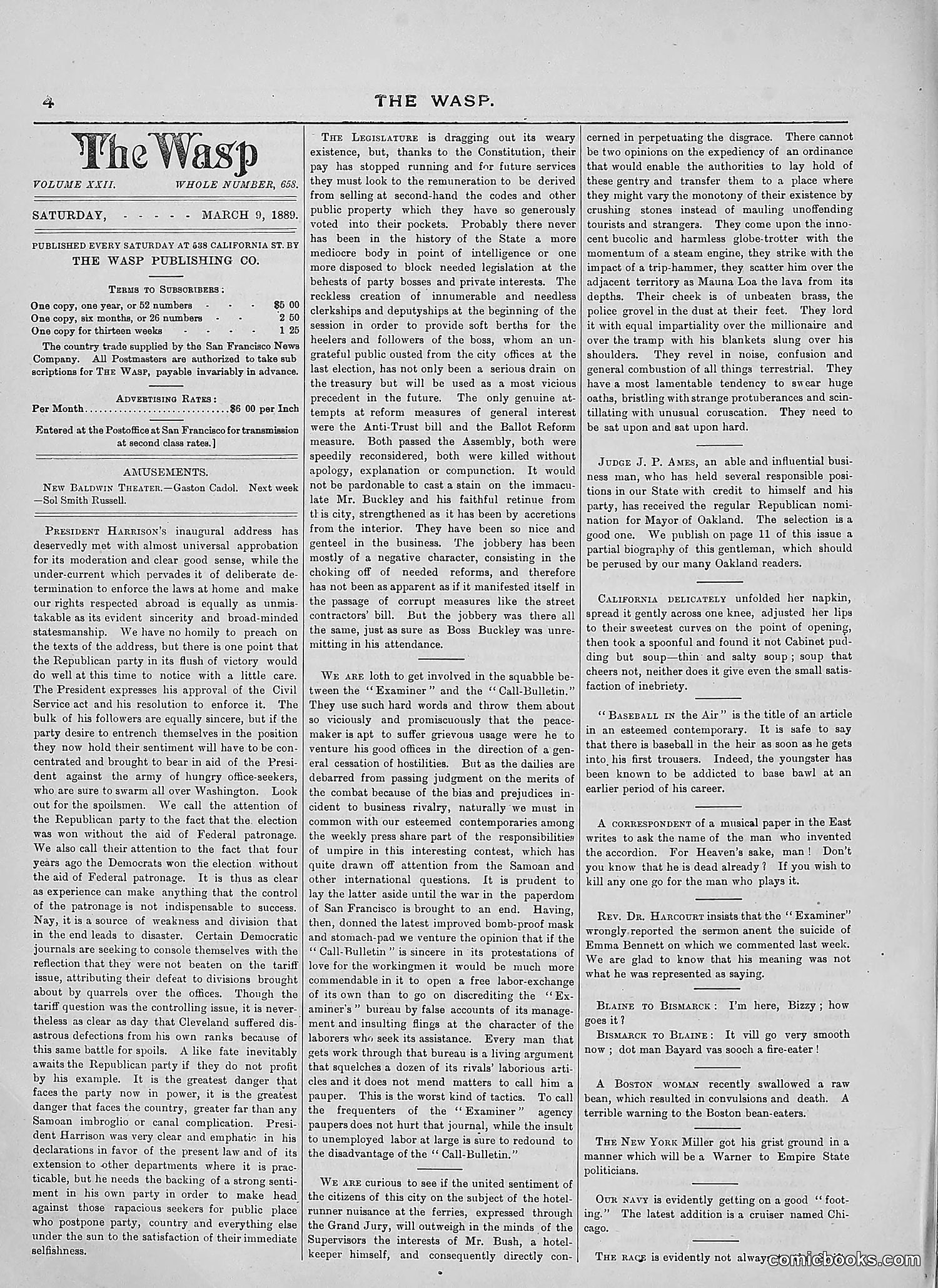 The Wasp — 1889 — page 167 of 440